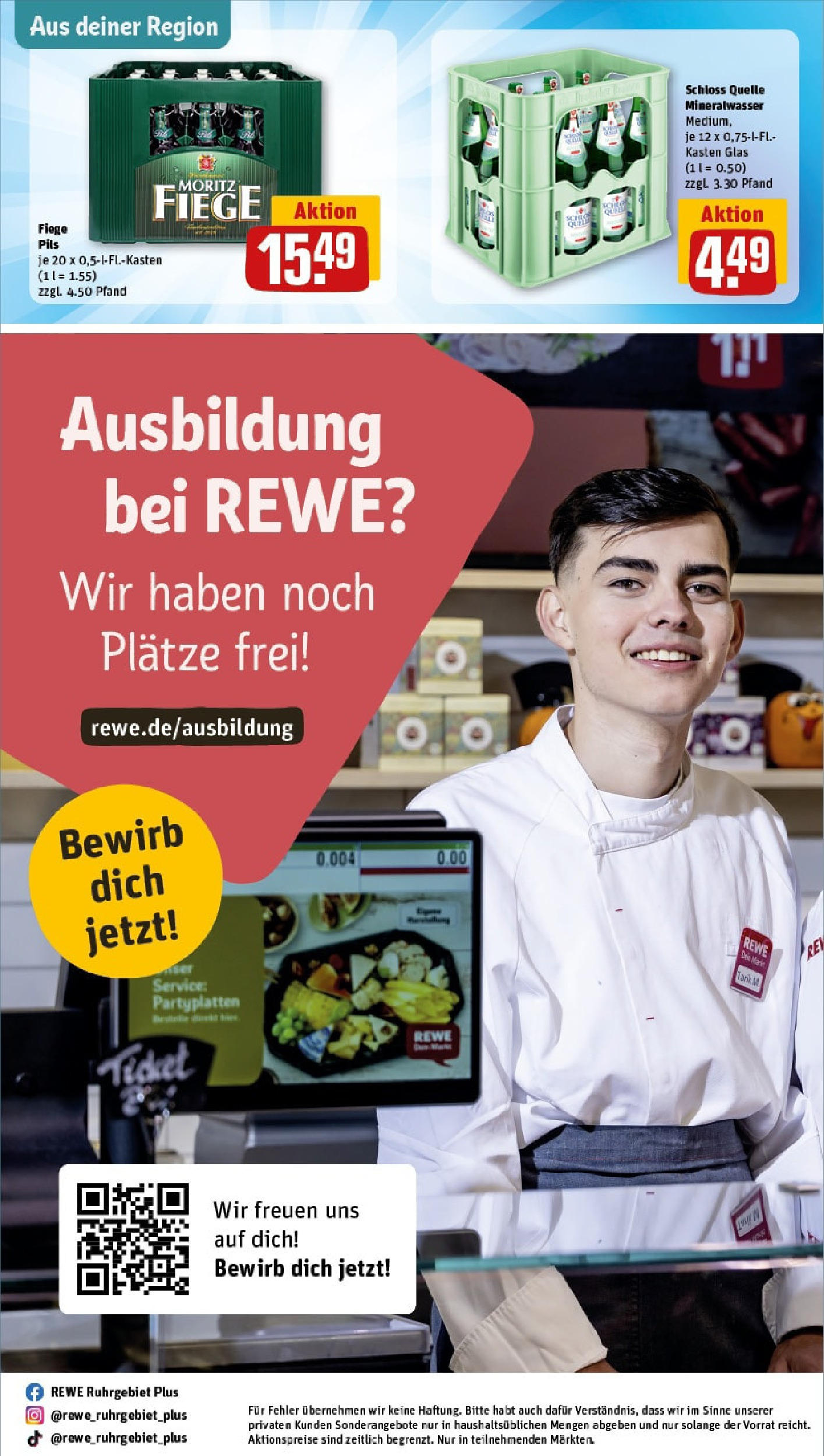 REWE Prospekt ab 15.06.2025 zum Blättern » Angebote | Seite: 30 | Produkte: Pils, Mineralwasser