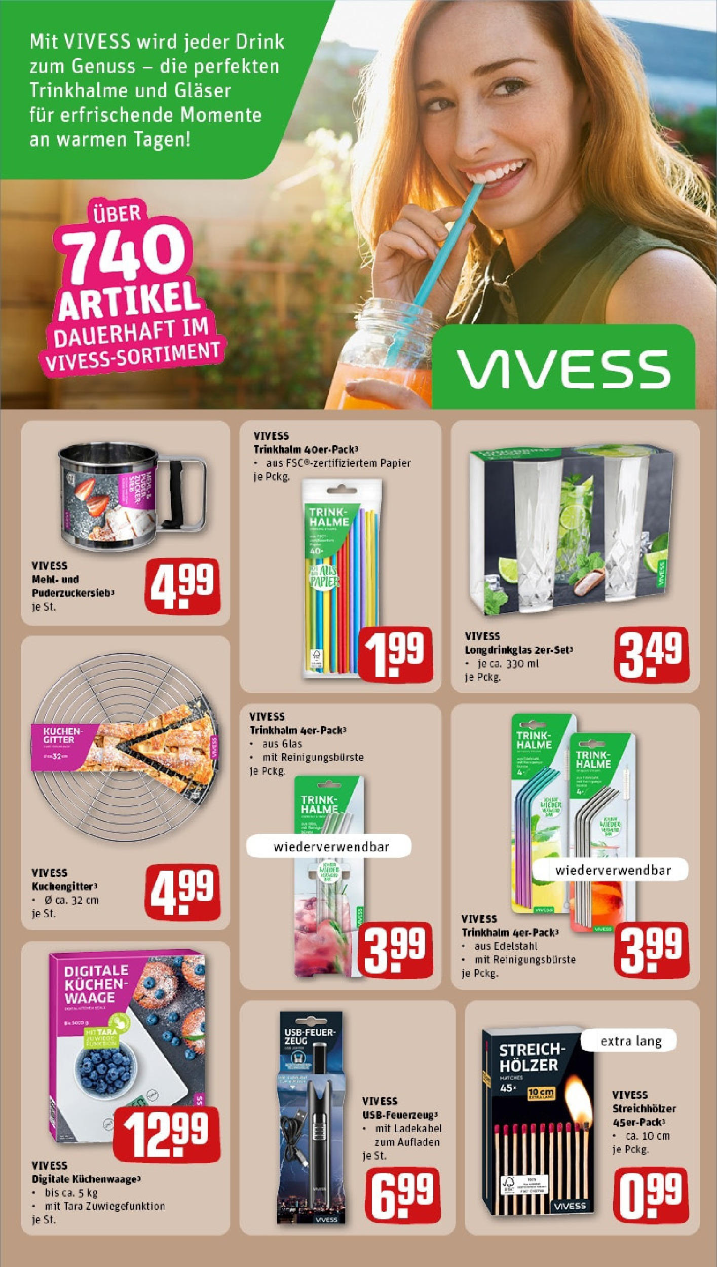 REWE Prospekt ab 15.06.2025 zum Blättern » Angebote | Seite: 35 | Produkte: USB, Mehl, Puder, Ladekabel