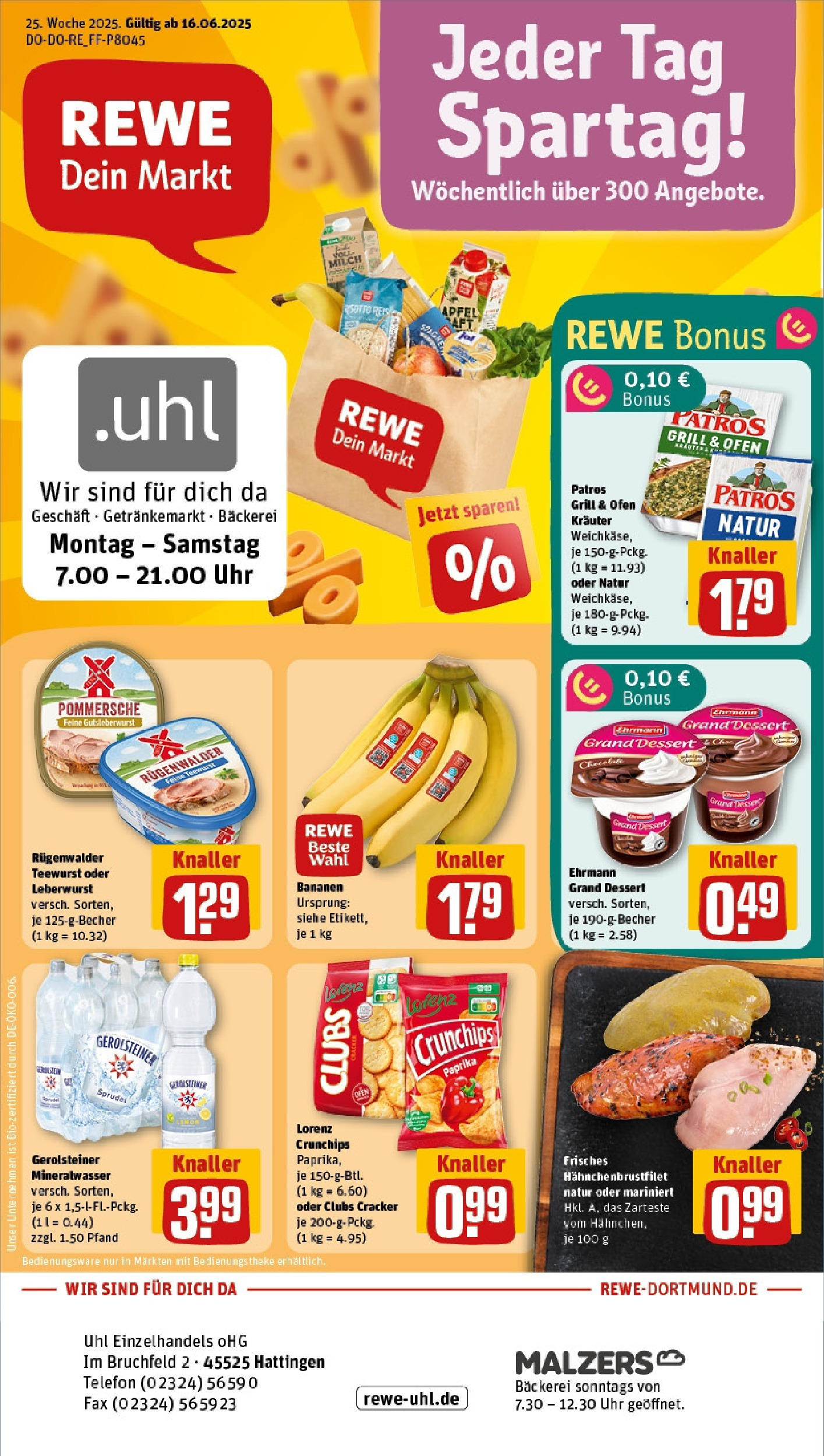 REWE Prospekt ab 15.06.2025 nächste Woche - Prospekt Hattingen Vorschau von dem Prospekt des Geschäftes Rewe, gültig ab dem 15.06.2025