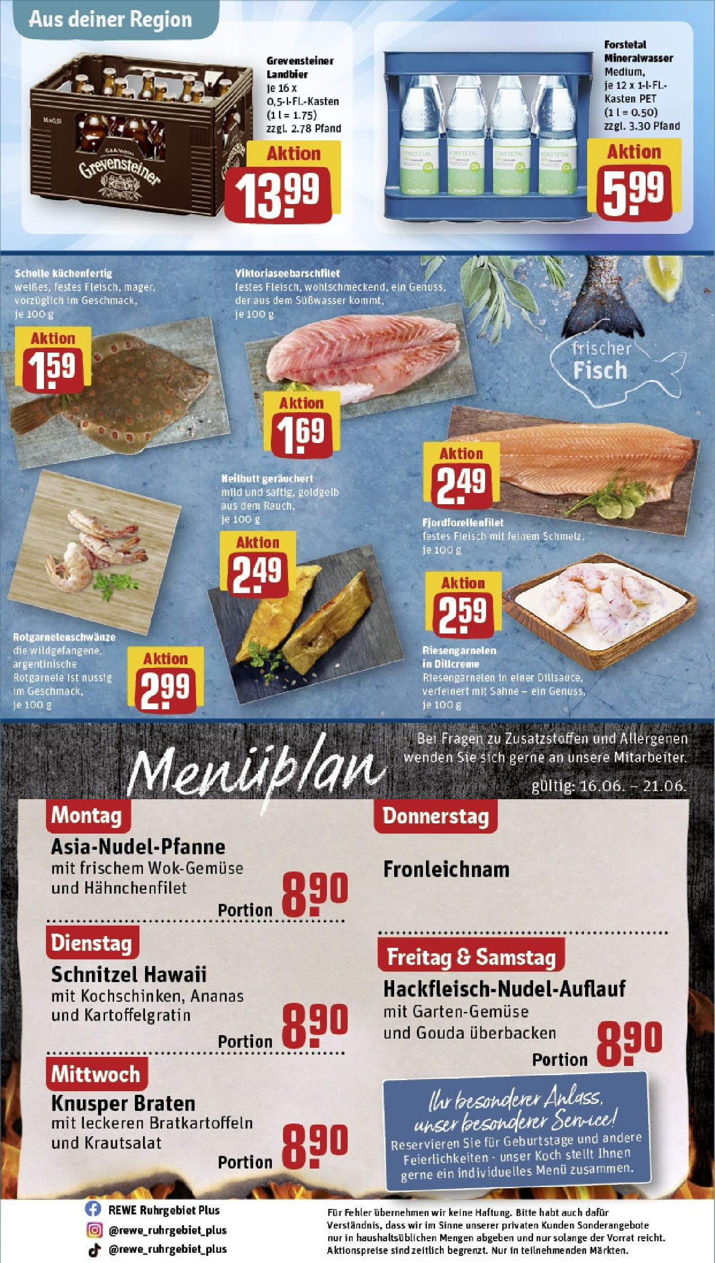 REWE Prospekt ab 15.06.2025 zum Blättern » Angebote | Seite: 30 | Produkte: Gouda, Ananas, Fisch, Sahne