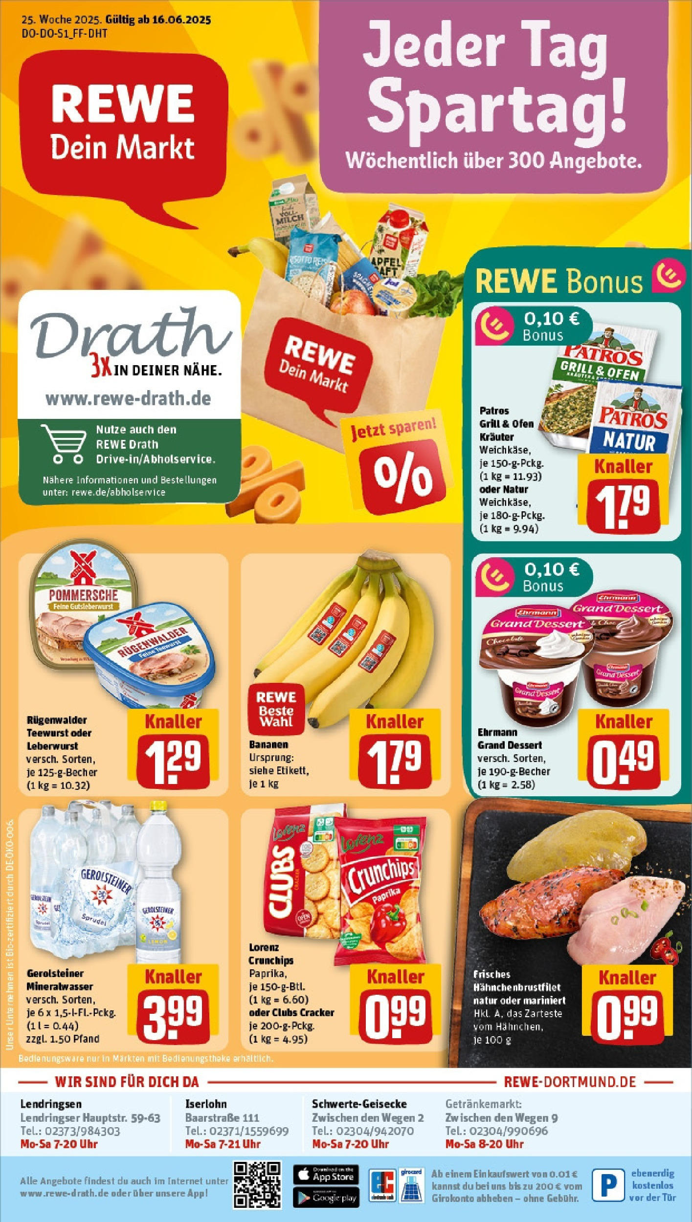 REWE Prospekt ab 15.06.2025 nächste Woche - Prospekt Menden Vorschau von dem Prospekt des Geschäftes Rewe, gültig ab dem 15.06.2025