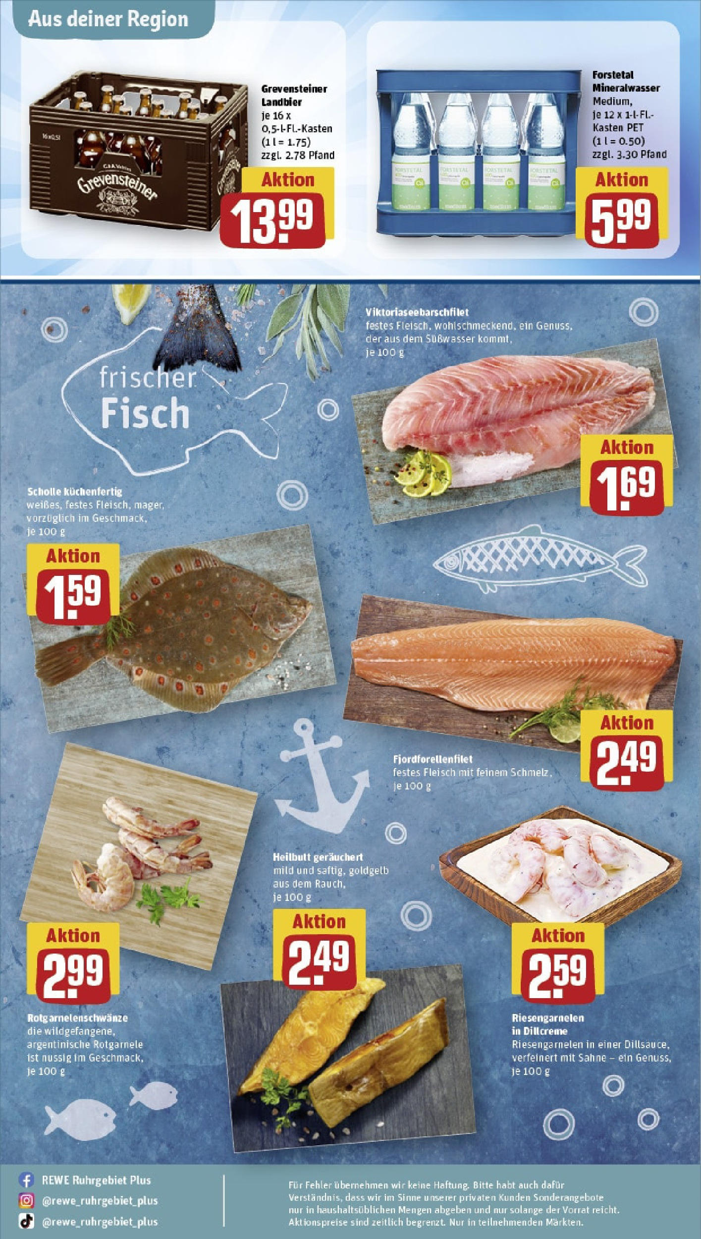REWE Prospekt ab 15.06.2025 zum Blättern » Angebote | Seite: 30 | Produkte: Mineralwasser, Dill, Sahne, Fleisch