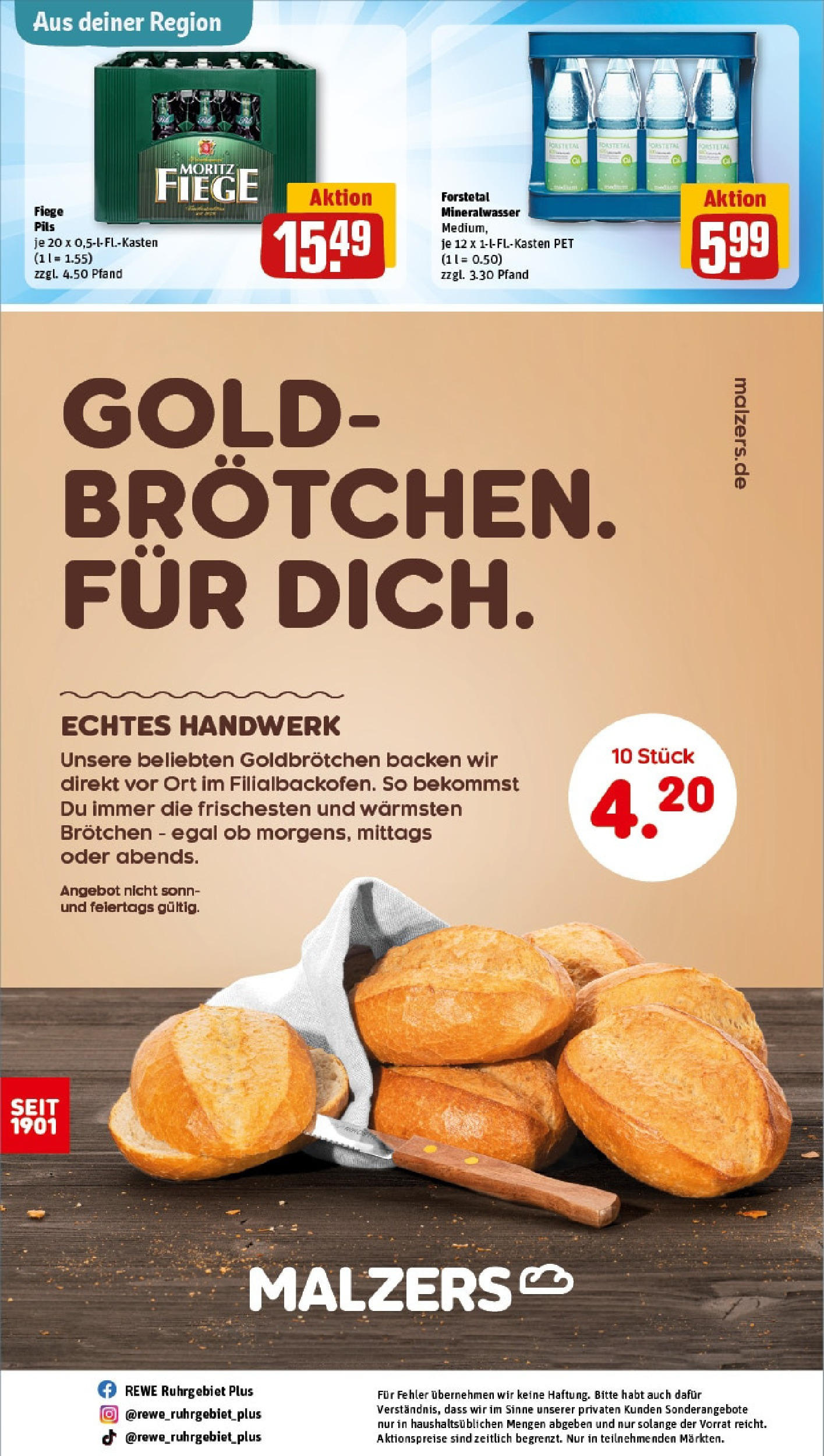 REWE Prospekt ab 15.06.2025 zum Blättern » Angebote | Seite: 30 | Produkte: Pils, Mineralwasser