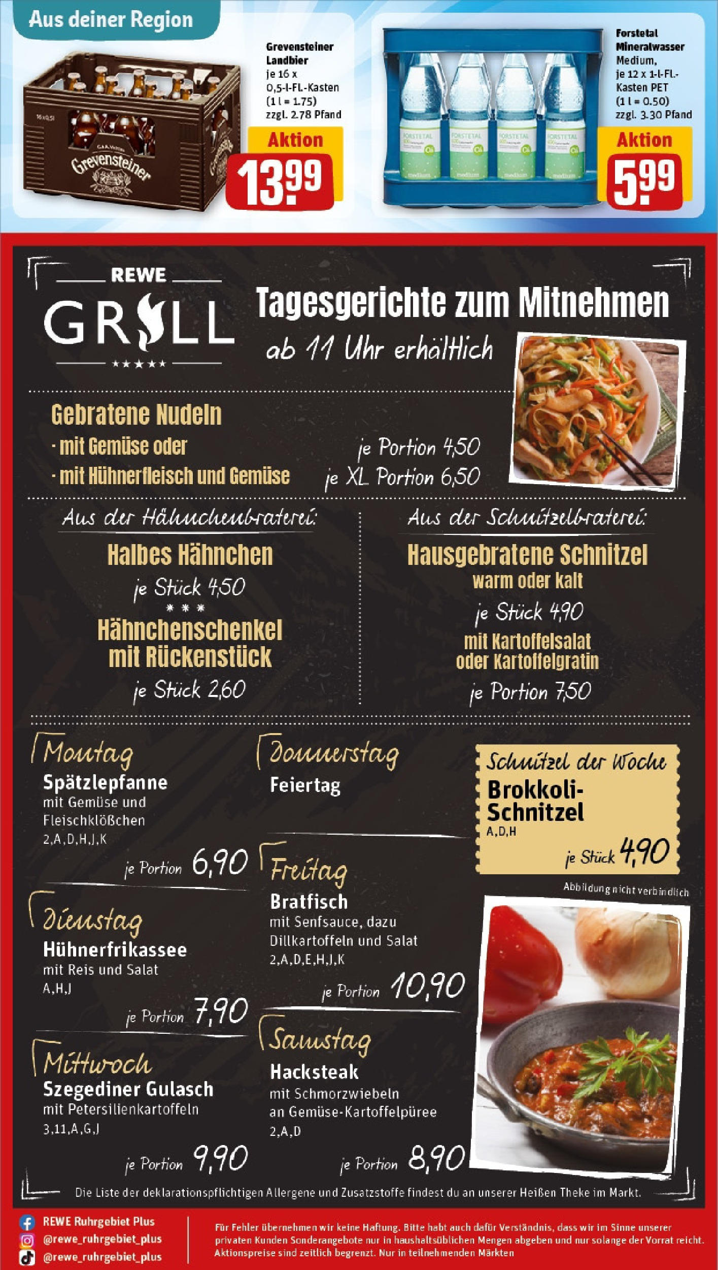 REWE Prospekt ab 15.06.2025 zum Blättern » Angebote | Seite: 30 | Produkte: Hahnchenschenkel, Hühnerfleisch, Nudeln, Uhr