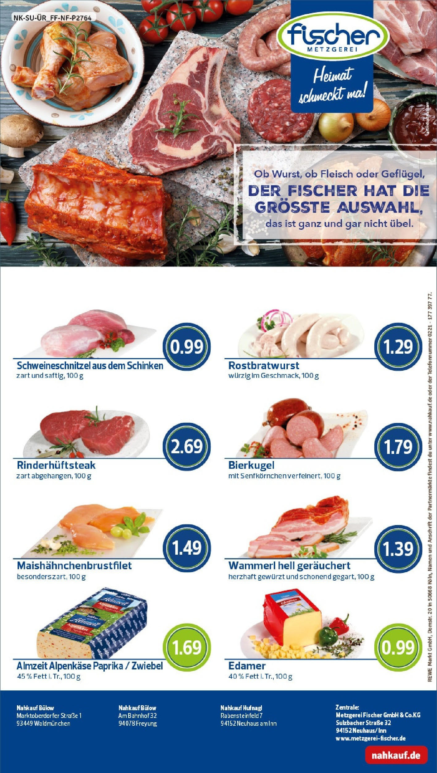 REWE Prospekt ab 15.06.2025 zum Blättern » Angebote | Seite: 8 | Produkte: Schnitzel, Paprika, Schinken, Fleisch