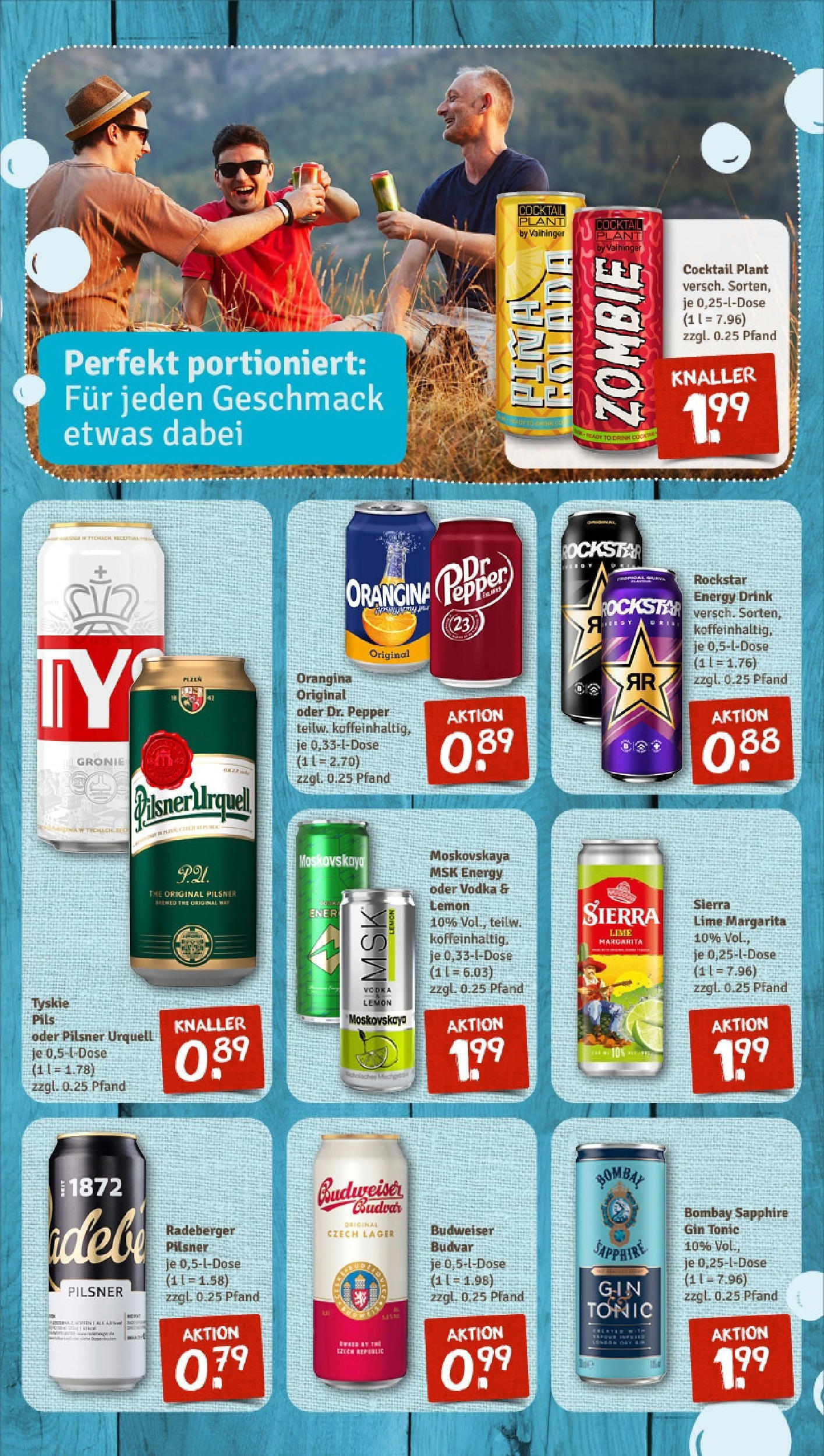 REWE Prospekt ab 15.06.2025 zum Blättern » Angebote | Seite: 10 | Produkte: Rockstar energy, Energy, Vodka, Radeberger pilsner