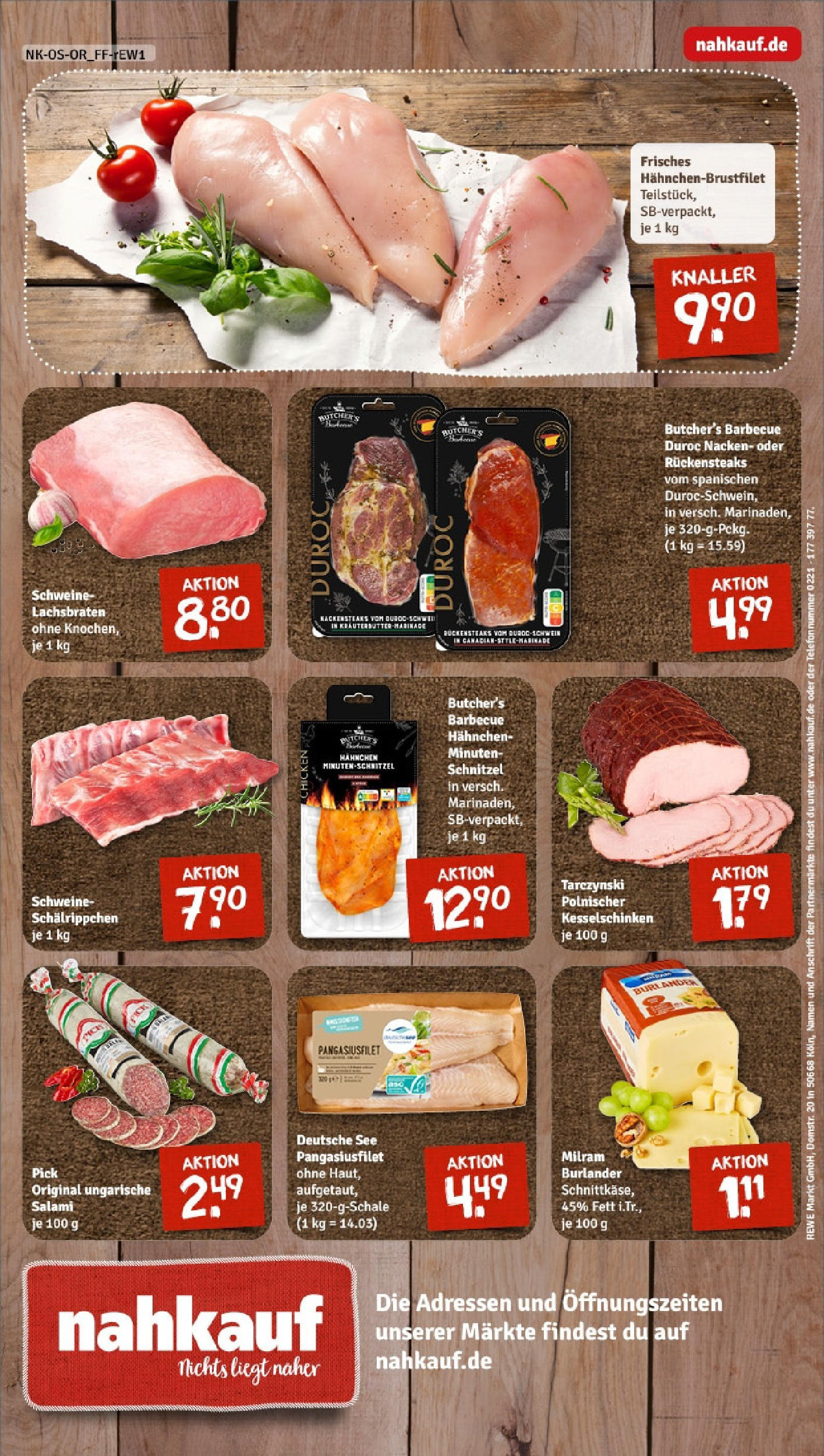 REWE Prospekt ab 15.06.2025 zum Blättern » Angebote | Seite: 12 | Produkte: Hahnchen, Milram, Salami, Steak