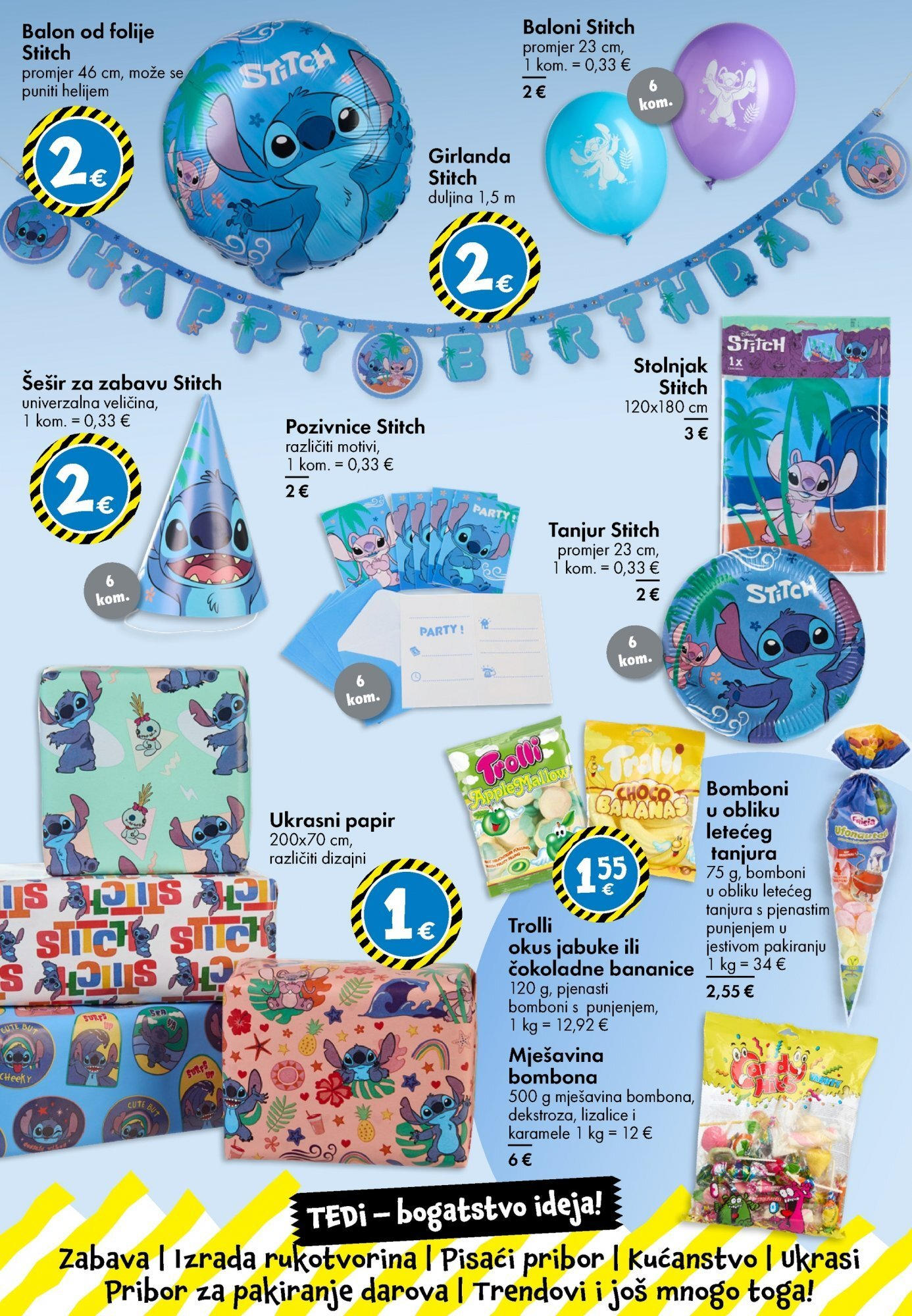 Katalog TEDi novi od 13.06.2025 na listanje > letak digitalni | Stranica: 9 | Proizvodi: Jabuke, Bomboni, Šešir, Lizalice