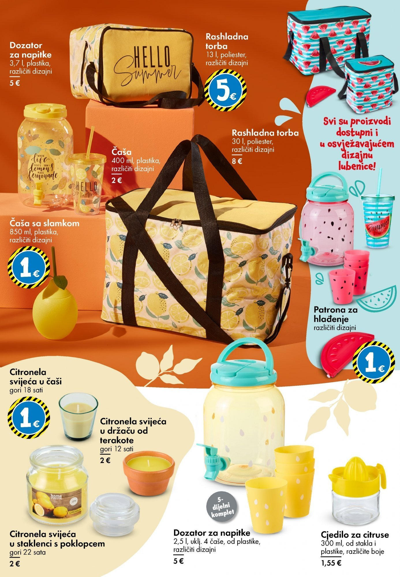 Katalog TEDi novi od 13.06.2025 na listanje > letak digitalni | Stranica: 20 | Proizvodi: Čaša sa slamkom, Cjedilo, Torba