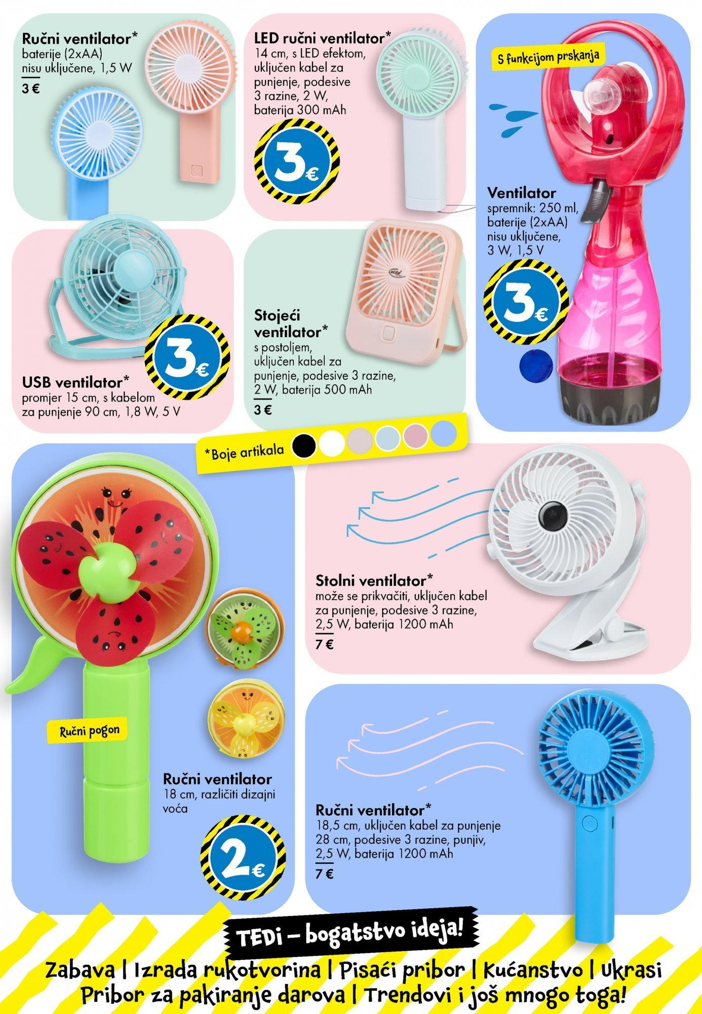Katalog TEDi novi od 13.06.2025 na listanje > letak digitalni | Stranica: 26 | Proizvodi: Ventilator, Baterija, Kabel, USB