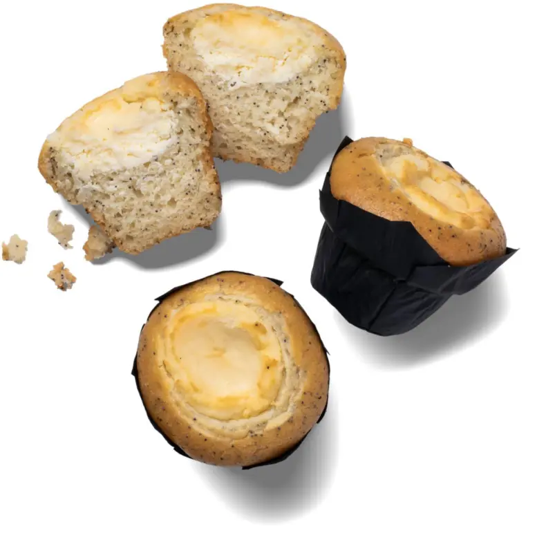 Мъфин с лимон, мак и крема сирене