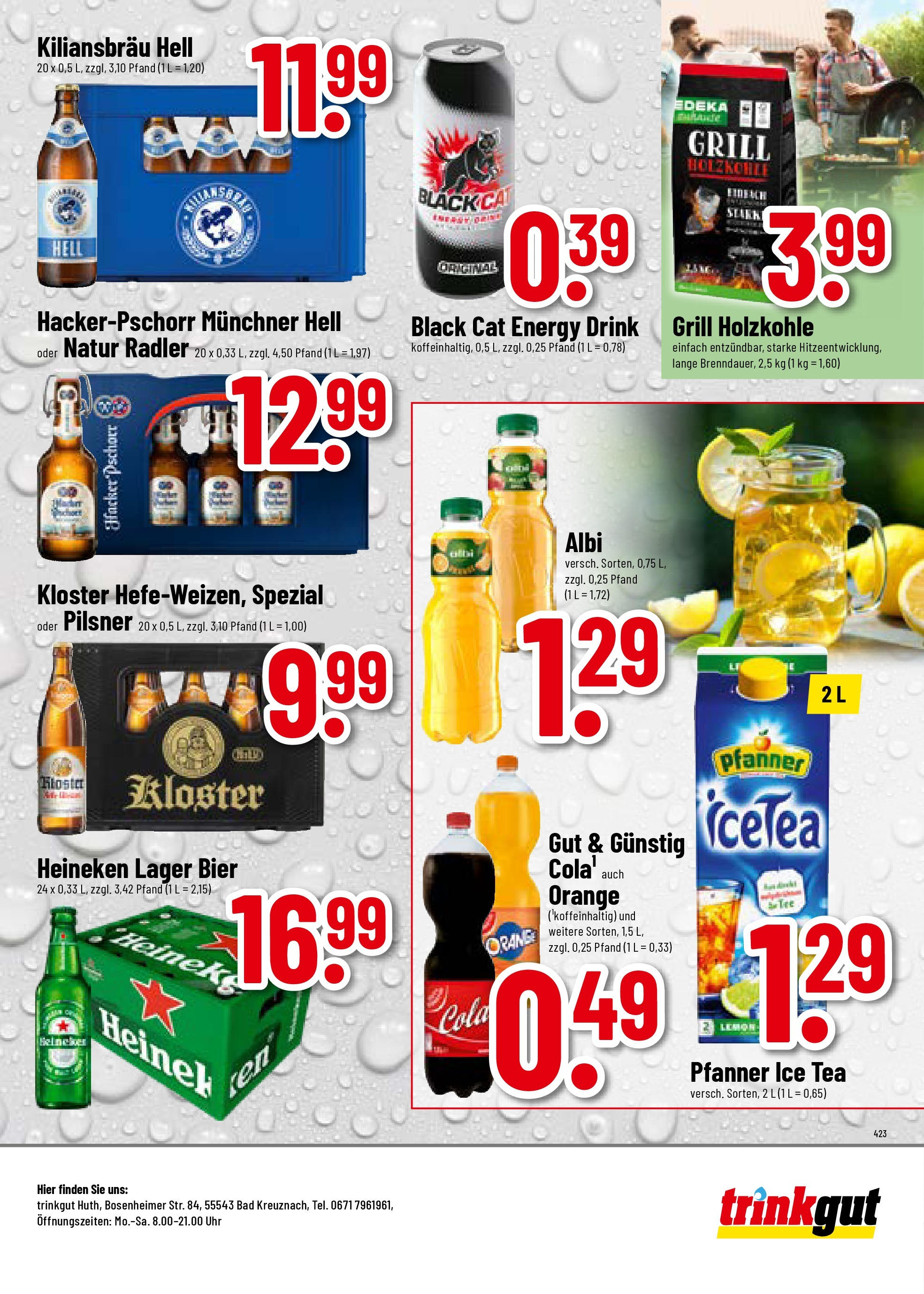 Trinkgut prospekt Bad Kreuznach	 (ab 15.06.2025) » Angebote online | Seite: 8 | Produkte: Grill, Cola, Bier, Uhr