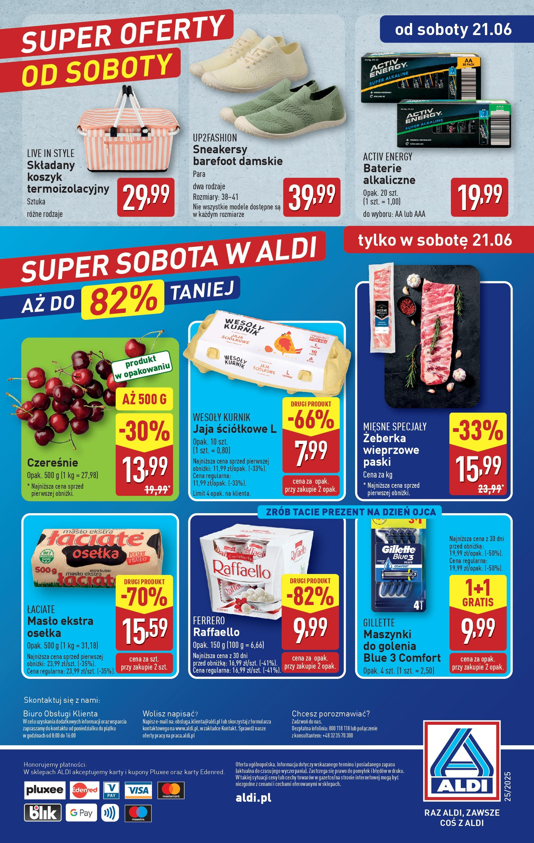 Aldi Gazetka od 16.06.2025 - Ulotka PDF, promocje | Strona: 37 | Produkty: Masło ekstra osełka, Baterie, Masło, Jaja