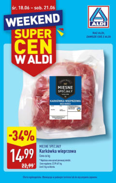 Pogląd oferty "Aldi - Aldi od środy ważne do 21.06" - ważna od 17.06.2025