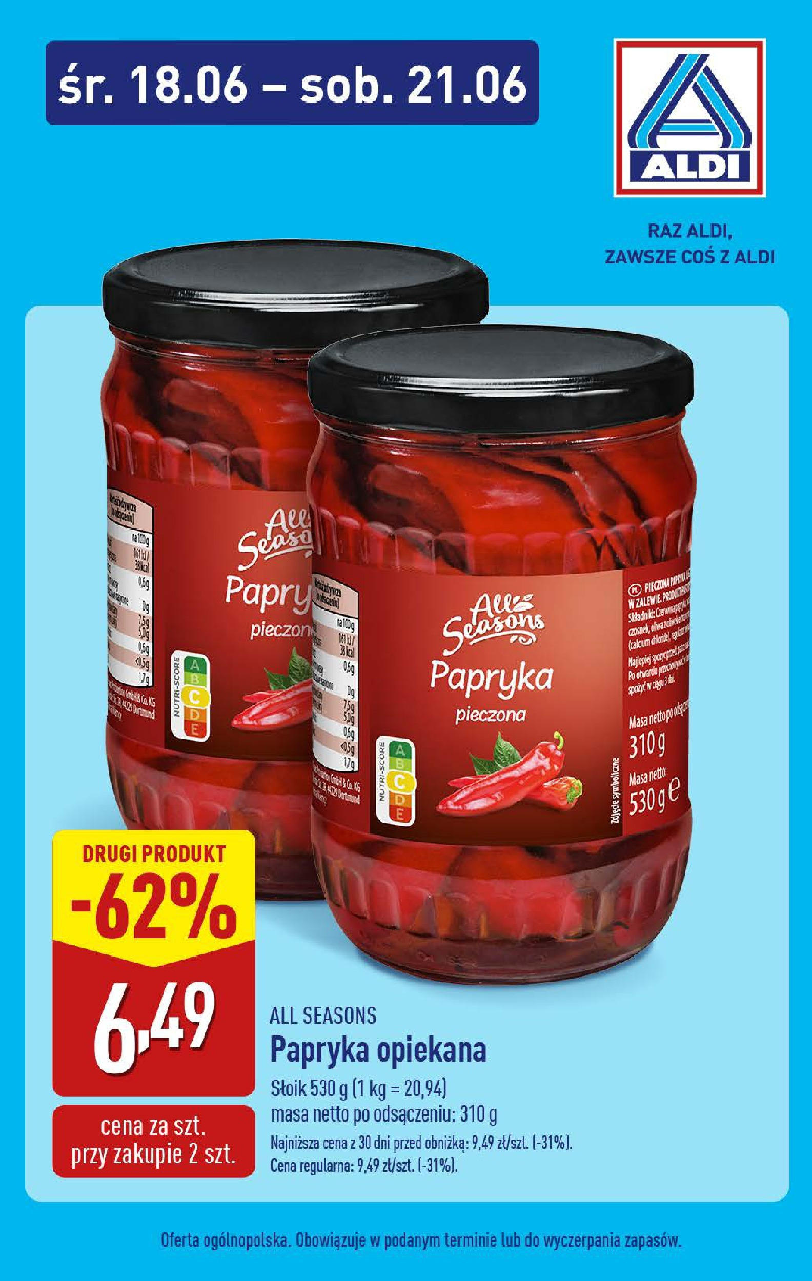 Aldi - Aldi od środy ważne do 21.06 od 17.06.2025 - Ulotka PDF, promocje | Strona: 8 | Produkty: Papryka