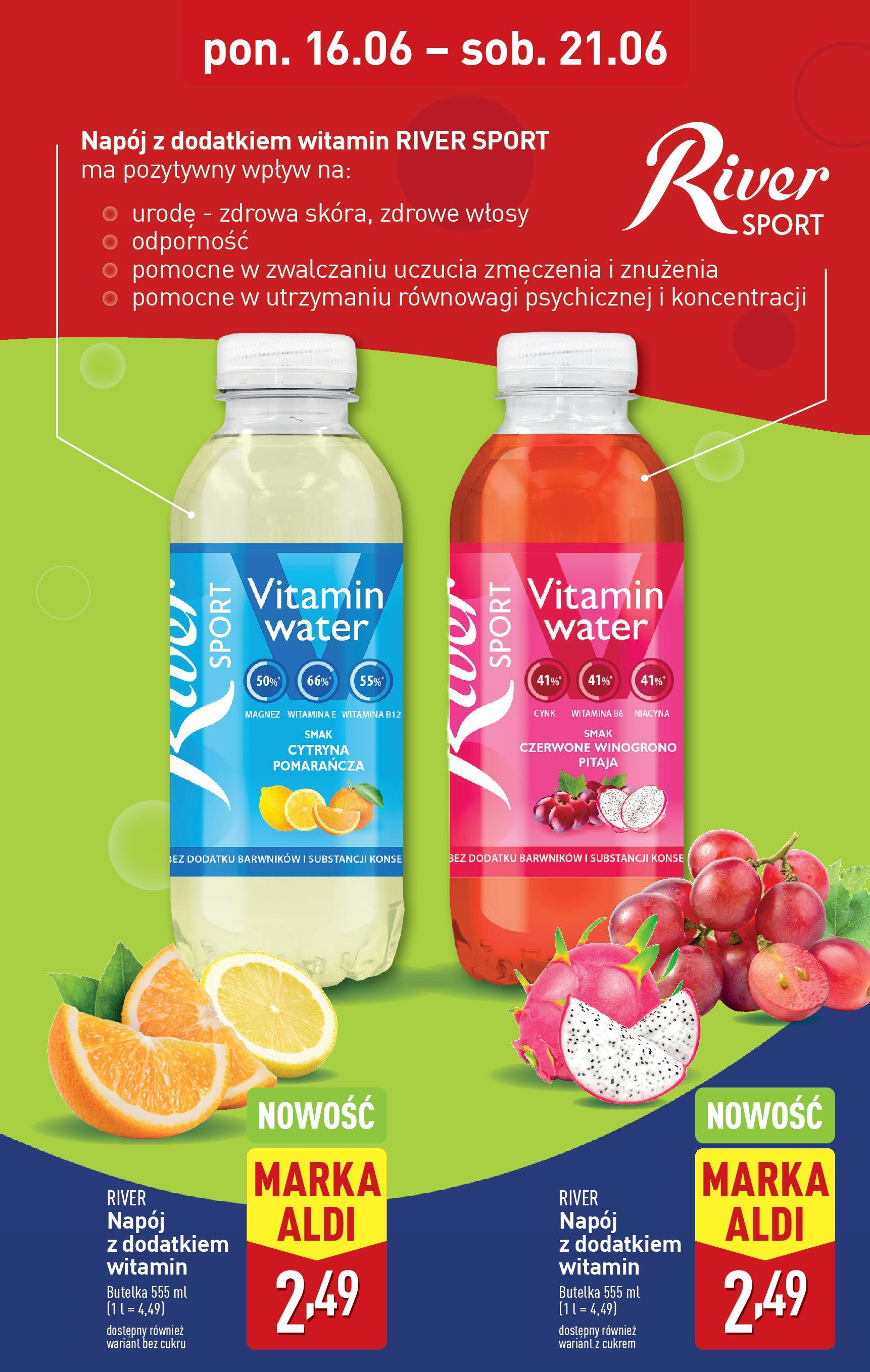 Aldi Gazetka - Promocja River od 16.06.2025 - Ulotka PDF, promocje | Strona: 3 | Produkty: Cytryna, Winogrono, Pitaja