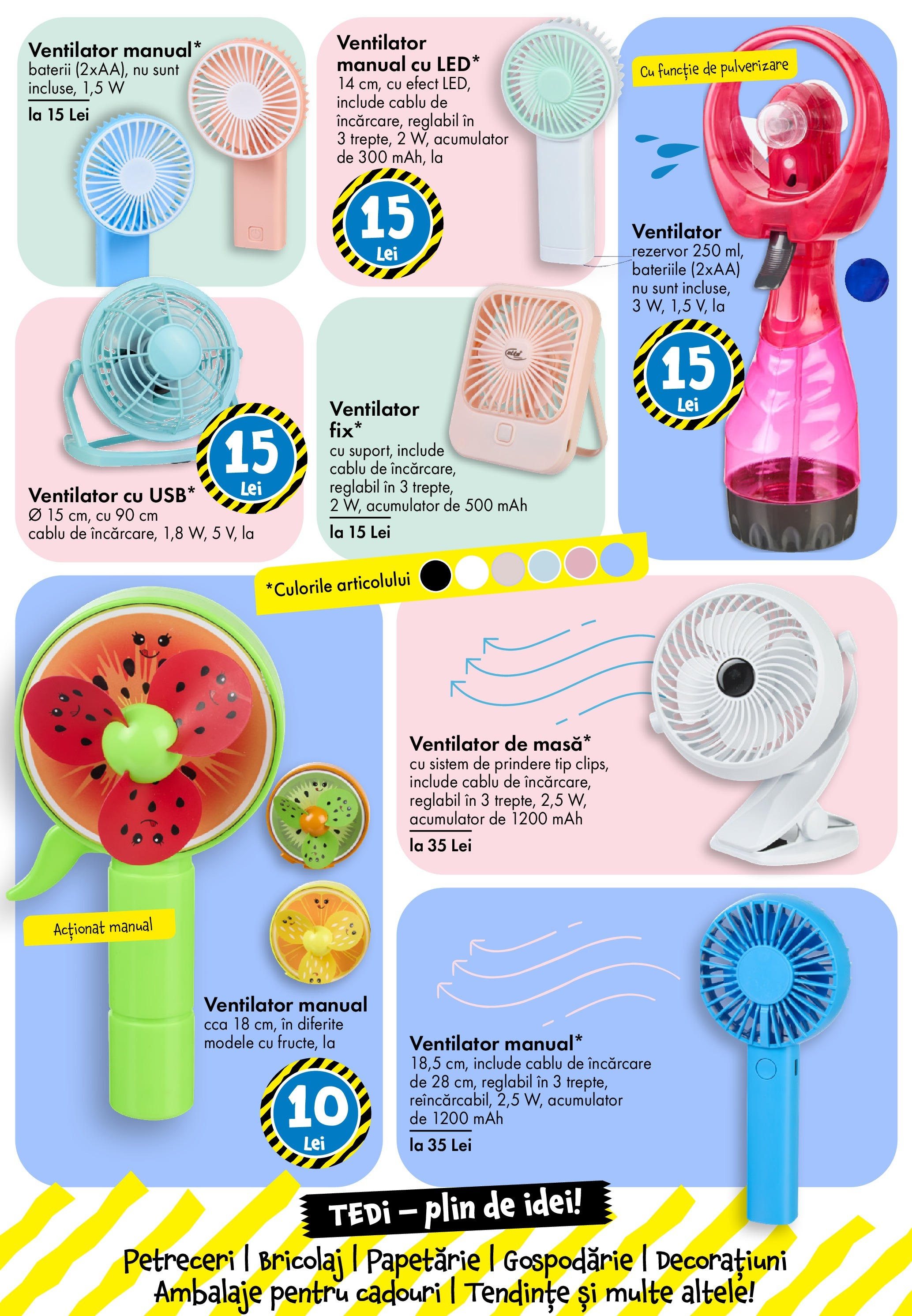 Catalog TEDi - Oferta 13.06.2025 - 21.06.2025 | Pagină: 26 | Produse: Cablu, Ventilator, Baterii