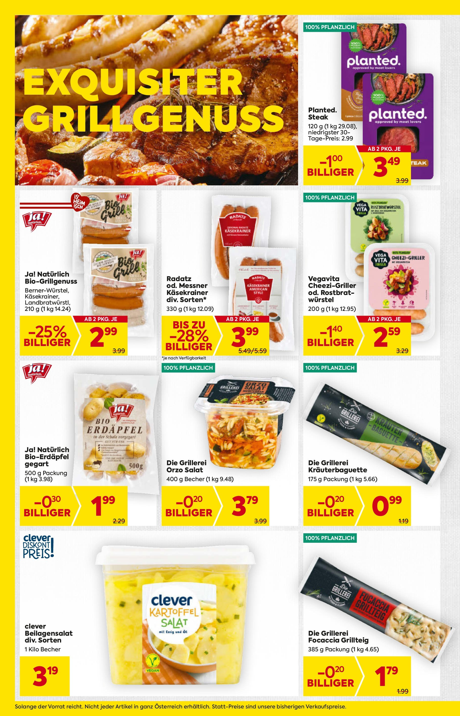 Billa Flugblatt - Eggendorf, Scheibbs, Schwadorf ab 18.06.2025 - Angebote, Prospekt | Seite: 4 | Produkte: Salat, Jääkaappipakastin, Öl