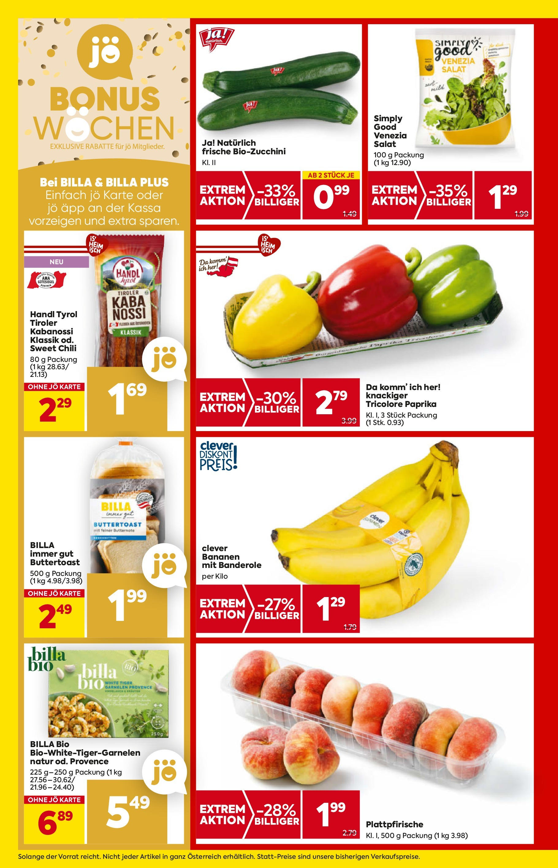 Billa Flugblatt - Eggendorf, Scheibbs, Schwadorf ab 18.06.2025 - Angebote, Prospekt | Seite: 6 | Produkte: Salat, Chili, Bananen