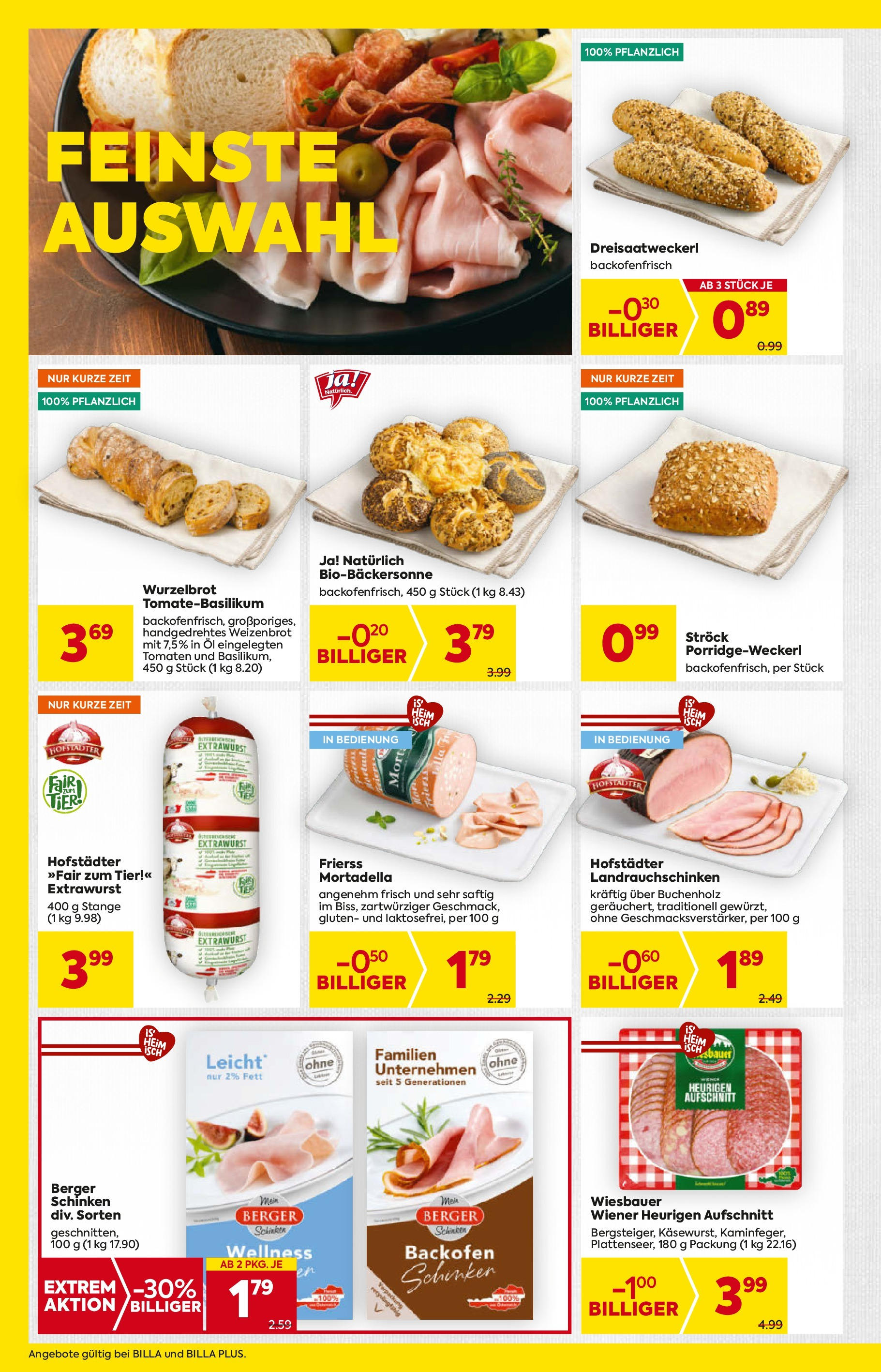 Billa Flugblatt - Eggendorf, Scheibbs, Schwadorf ab 18.06.2025 - Angebote, Prospekt | Seite: 8 | Produkte: Öl, Schinken, Tomaten