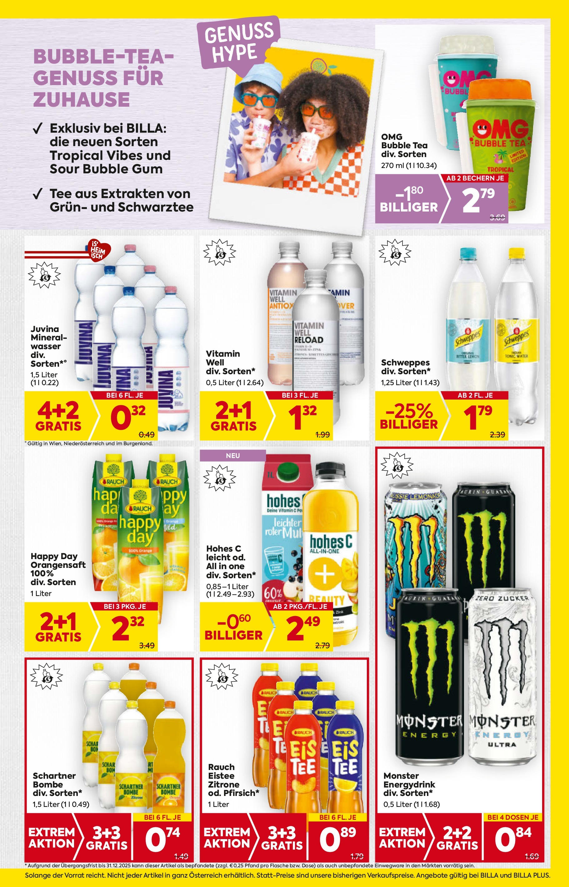 Billa Flugblatt - Eggendorf, Scheibbs, Schwadorf ab 18.06.2025 - Angebote, Prospekt | Seite: 13 | Produkte: Wasser, Zucker, Zitrone, Tee