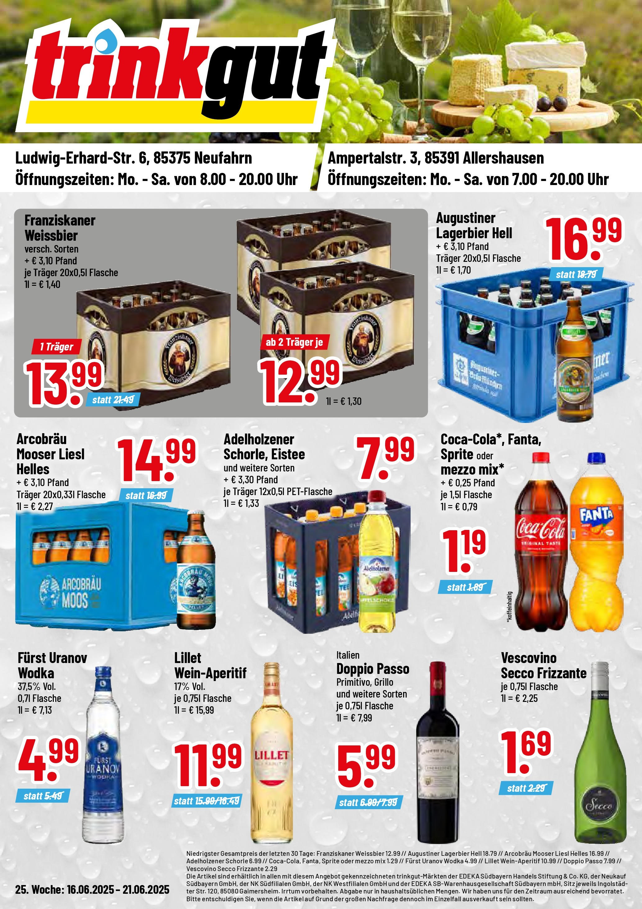 Trinkgut prospekt Allershausen	 (ab 15.06.2025) » Angebote online | Seite: 1