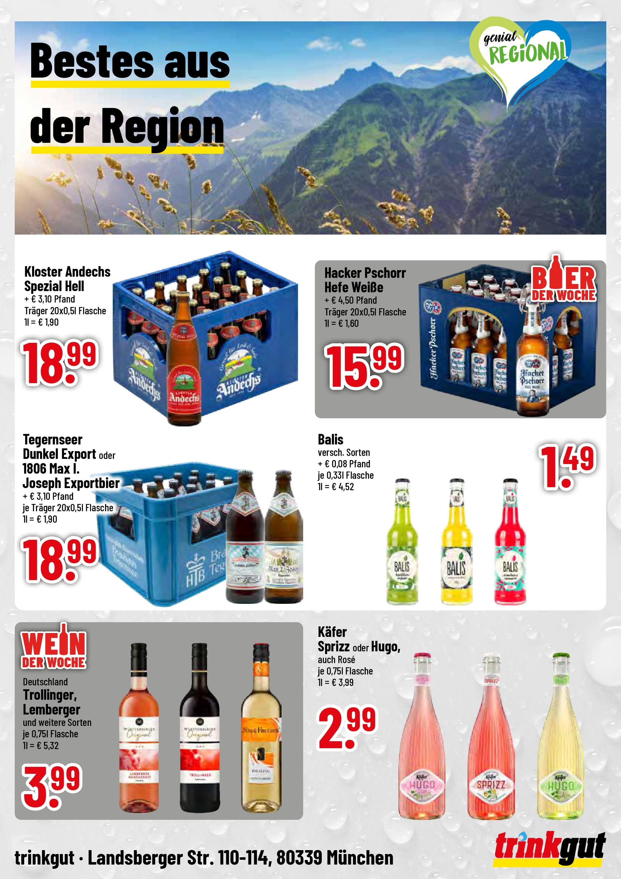 Trinkgut prospekt München	 (ab 15.06.2025) » Angebote online | Seite: 4 | Produkte: Wein, Hugo