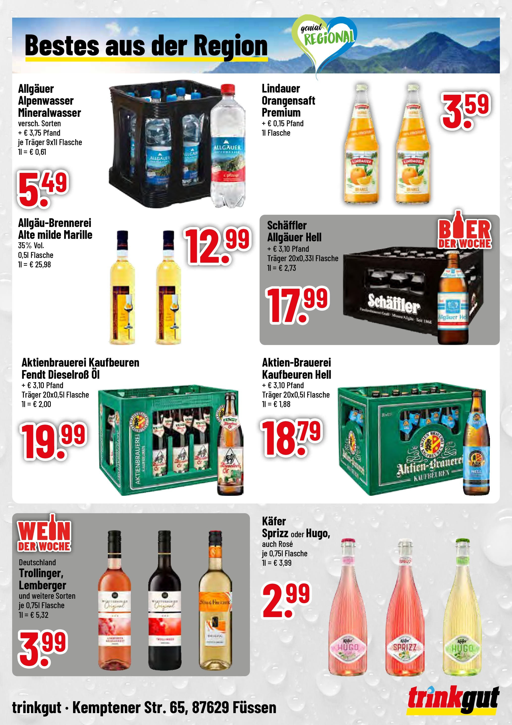 Trinkgut prospekt Füssen	 (ab 15.06.2025) » Angebote online | Seite: 4