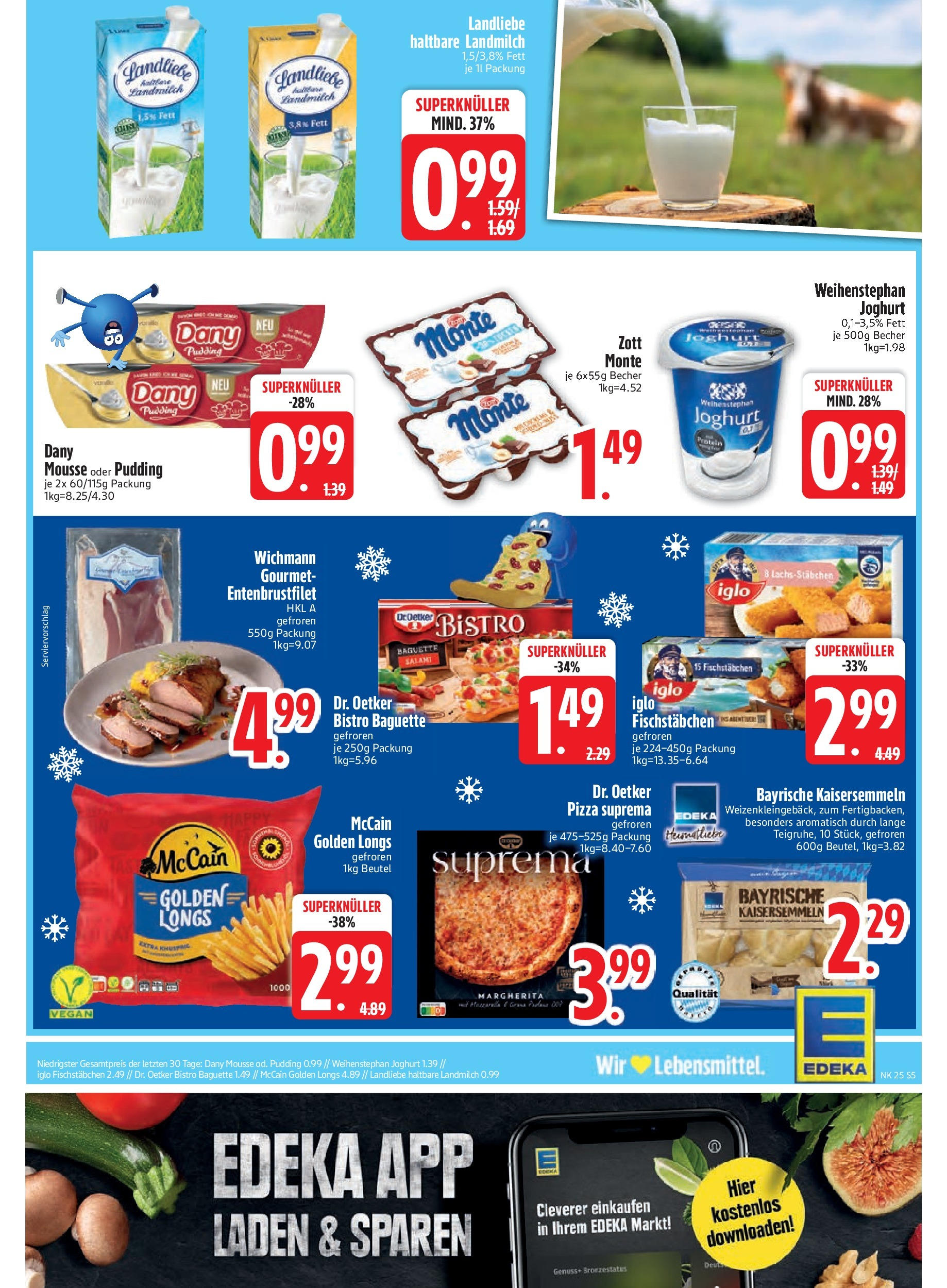 Edeka prospekt Markt Schwaben	 (ab 15.06.2025) » Angebote Online | Seite: 7 | Produkte: Baguette, McCain, Pudding, Fischstabchen