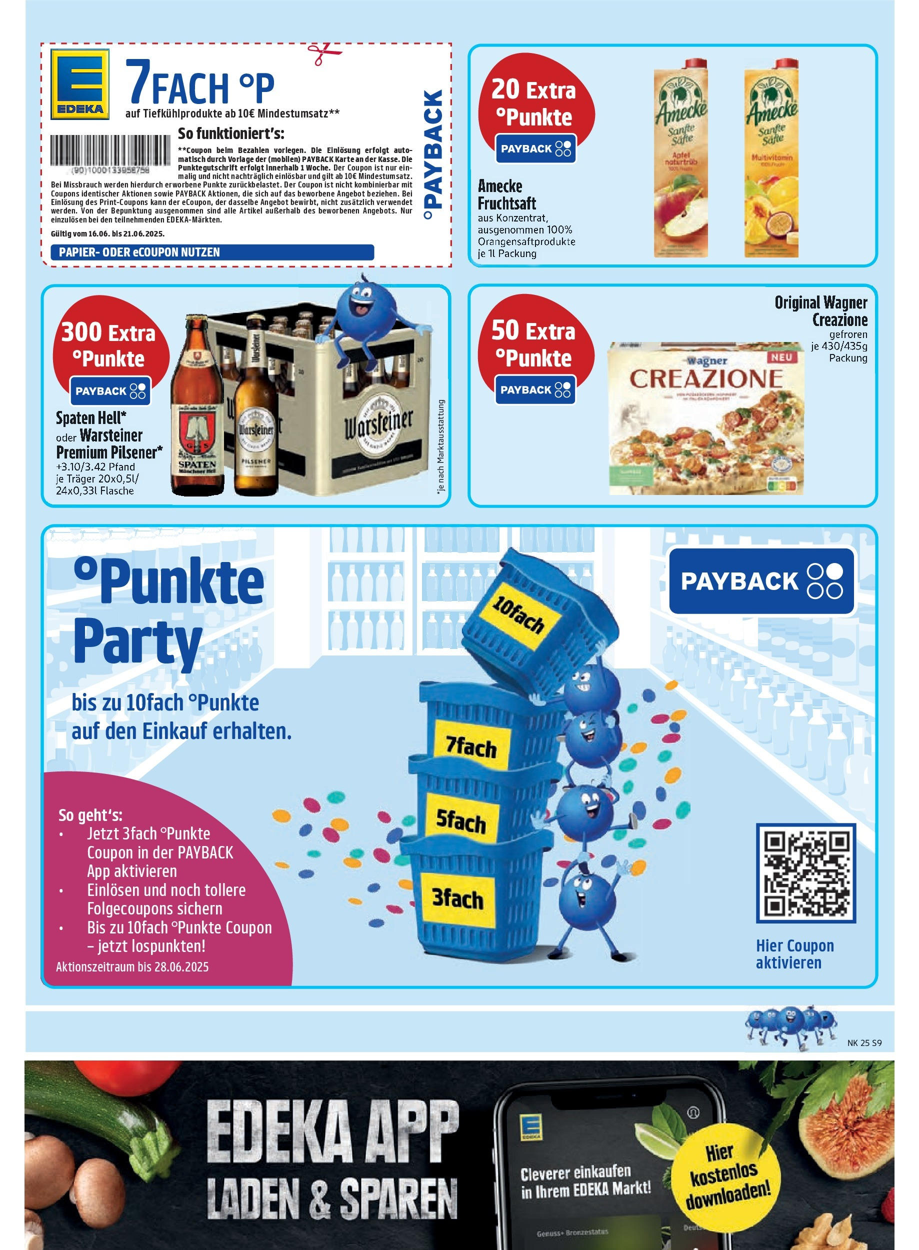 Edeka prospekt Markt Schwaben	 (ab 15.06.2025) » Angebote Online | Seite: 11 | Produkte: Warsteiner, Pizza, Fruchtsaft