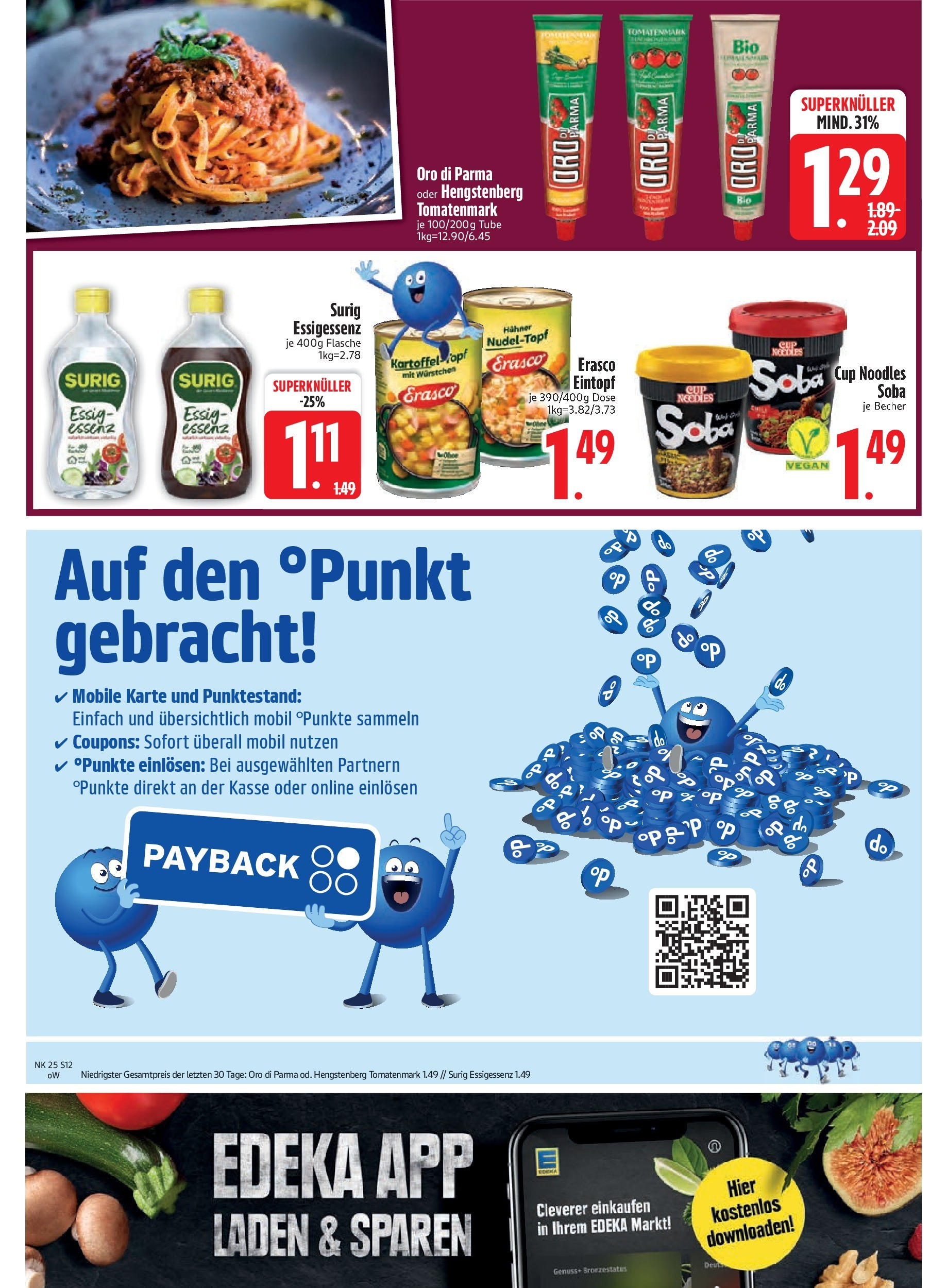 Edeka prospekt Schliersee	 (ab 15.06.2025) » Angebote Online | Seite: 14 | Produkte: Essig, Oro di parma, Erasco