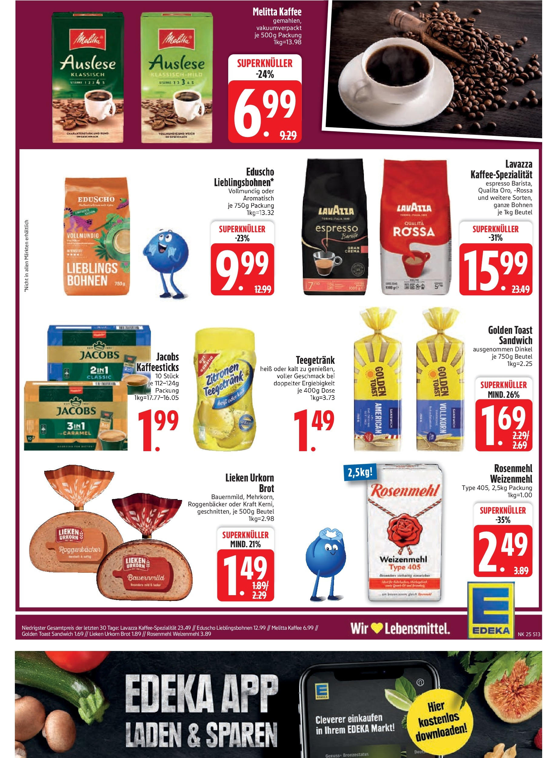 Edeka prospekt Markt Schwaben	 (ab 15.06.2025) » Angebote Online | Seite: 15 | Produkte: Kaffee, Brot, Eduscho, Zitronen