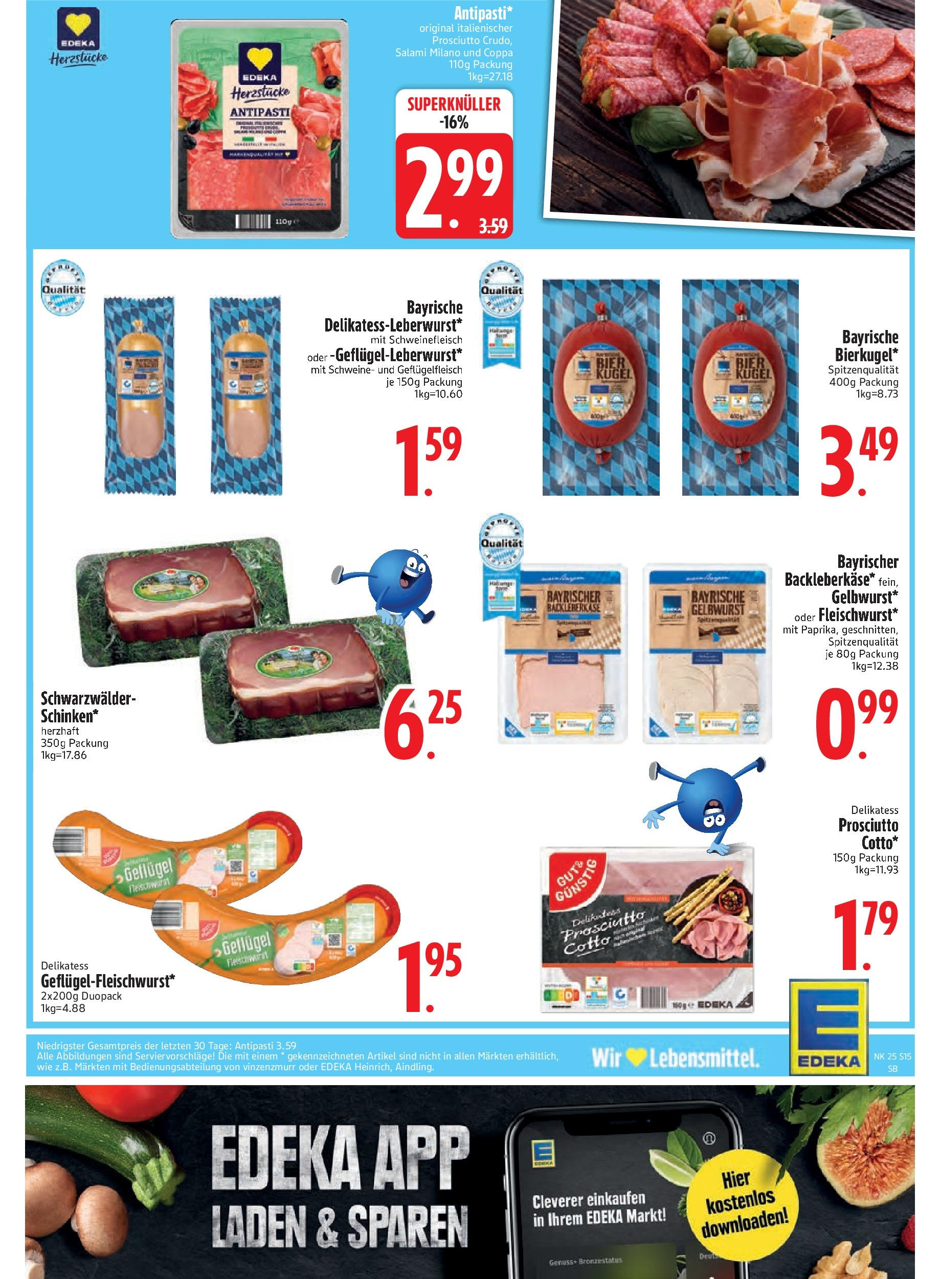 Edeka prospekt Bodenwöhr	 (ab 16.06.2025) » Angebote Online | Seite: 17 | Produkte: Bier, Salami, Schweinefleisch