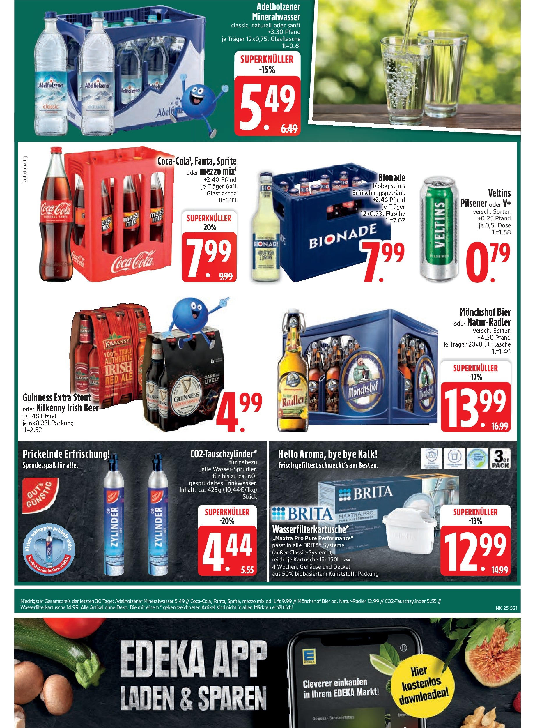 Edeka prospekt Markt Schwaben	 (ab 15.06.2025) » Angebote Online | Seite: 23 | Produkte: Monchshof, Coca cola, Bier, Zitrone