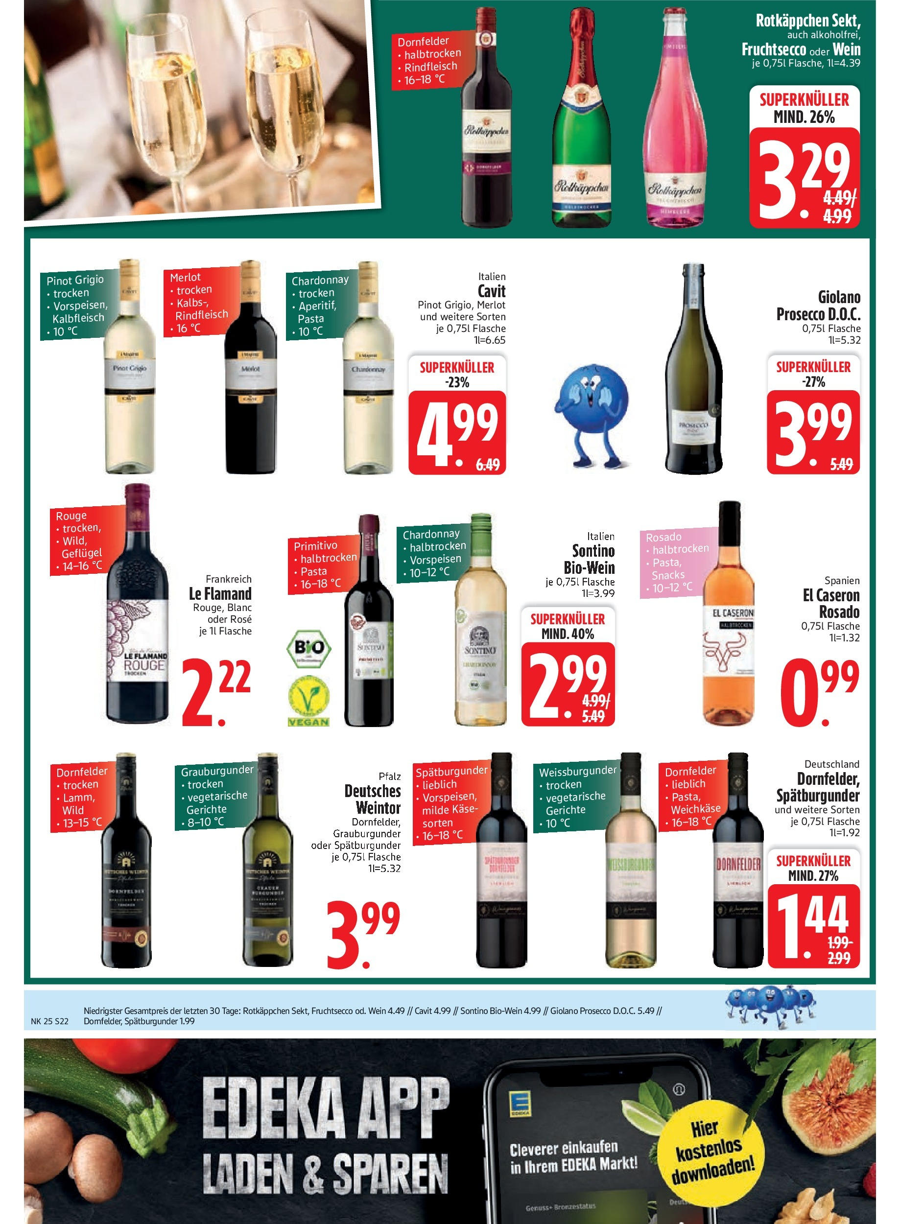 Edeka prospekt Markt Schwaben	 (ab 15.06.2025) » Angebote Online | Seite: 24 | Produkte: Merlot, Rouge, Prosecco, Wein