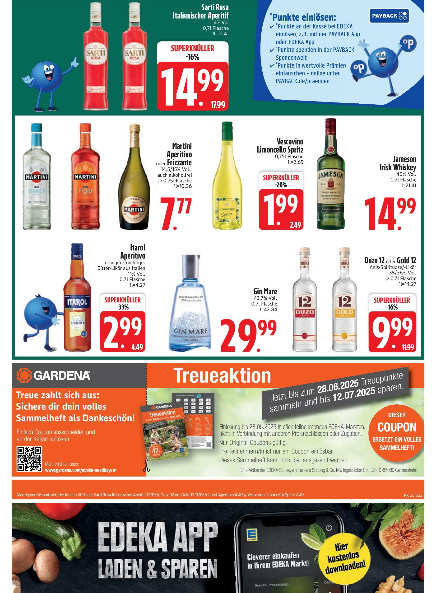 Edeka prospekt Markt Schwaben	 (ab 15.06.2025) » Angebote Online | Seite: 25 | Produkte: Ouzo 12, Ouzo, Gin, Whiskey