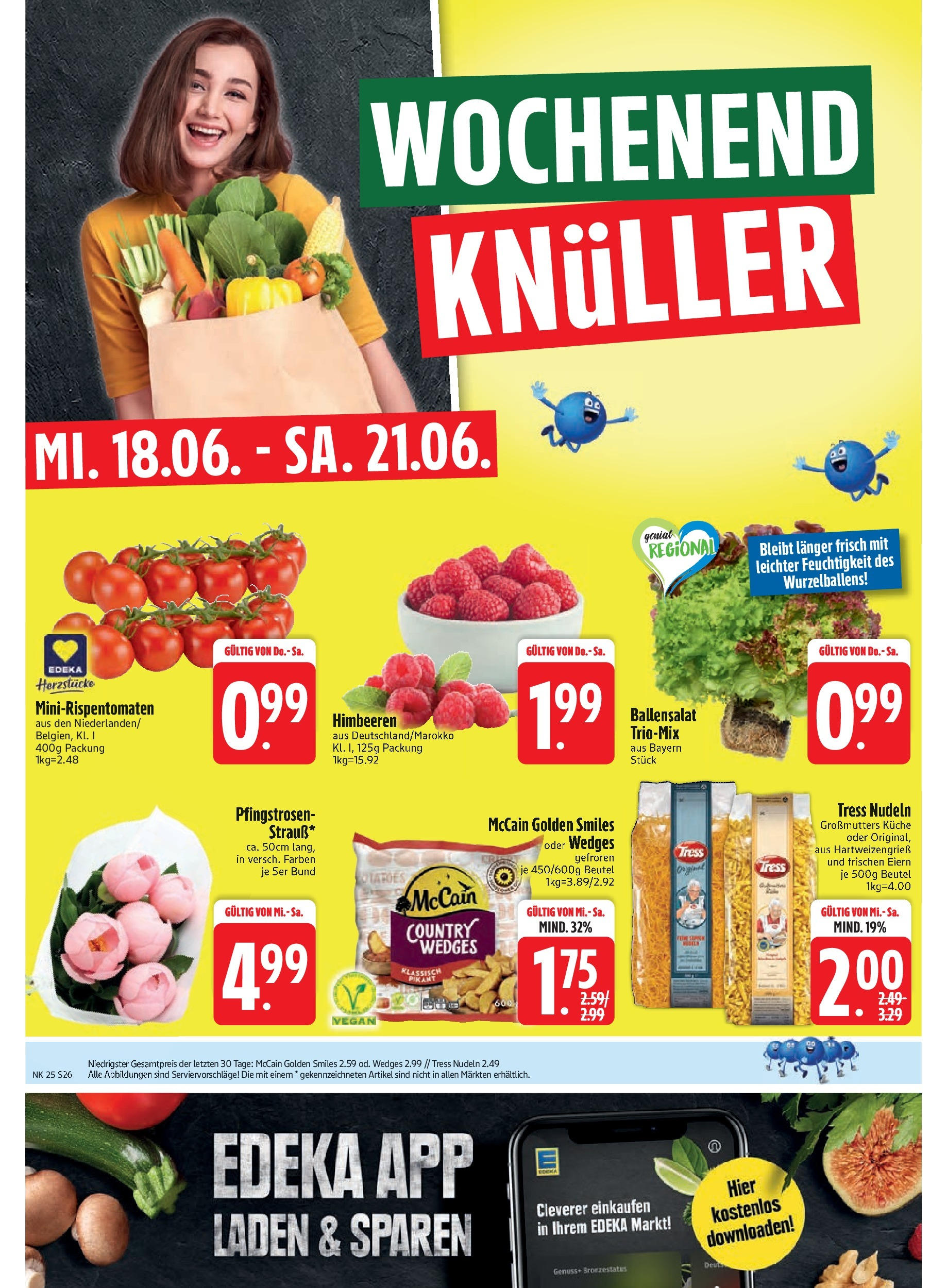 Edeka prospekt Markt Schwaben	 (ab 15.06.2025) » Angebote Online | Seite: 28 | Produkte: Himbeeren, McCain, Pasta, Nudeln