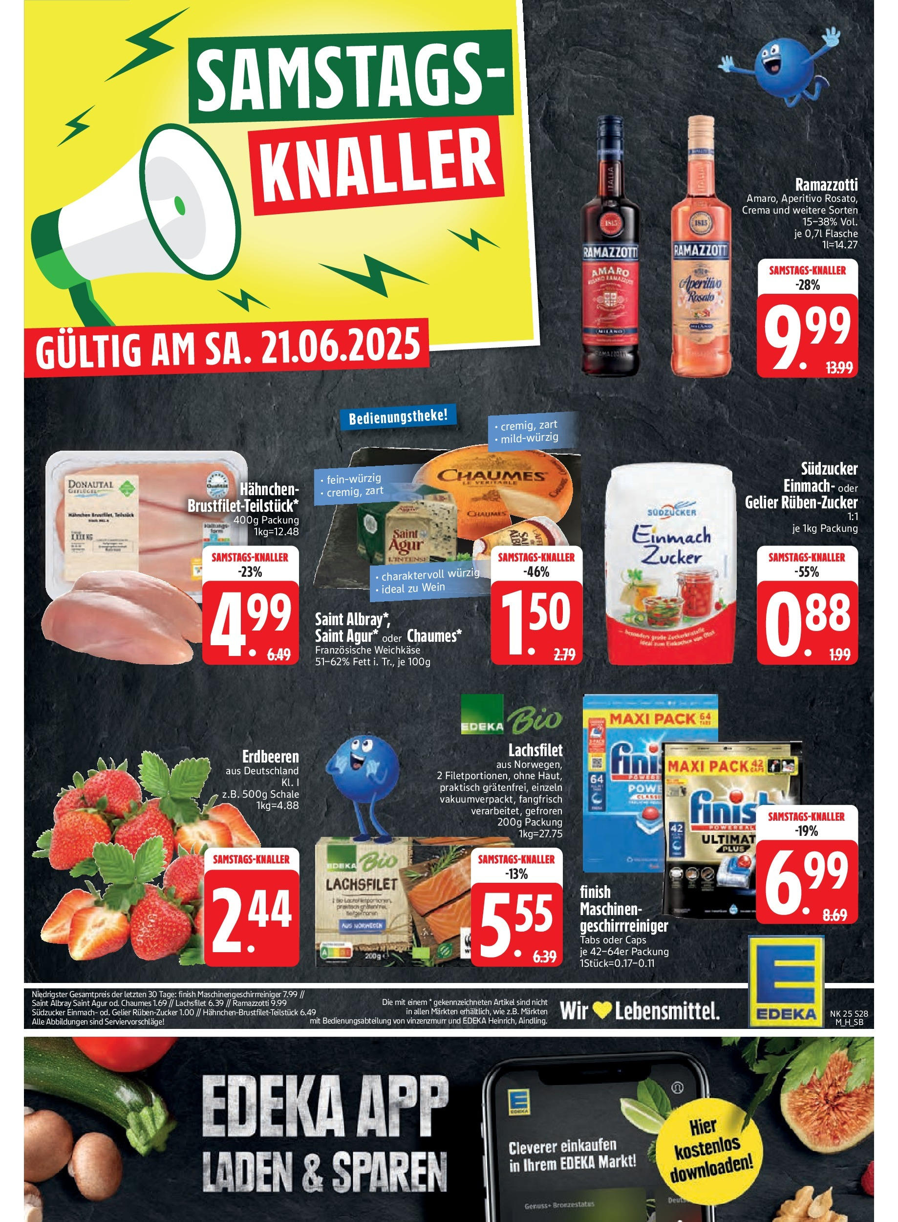 Edeka prospekt Unterföhring	 (ab 15.06.2025) » Angebote Online | Seite: 30 | Produkte: Hahnchen, Rum, Finish, Wein