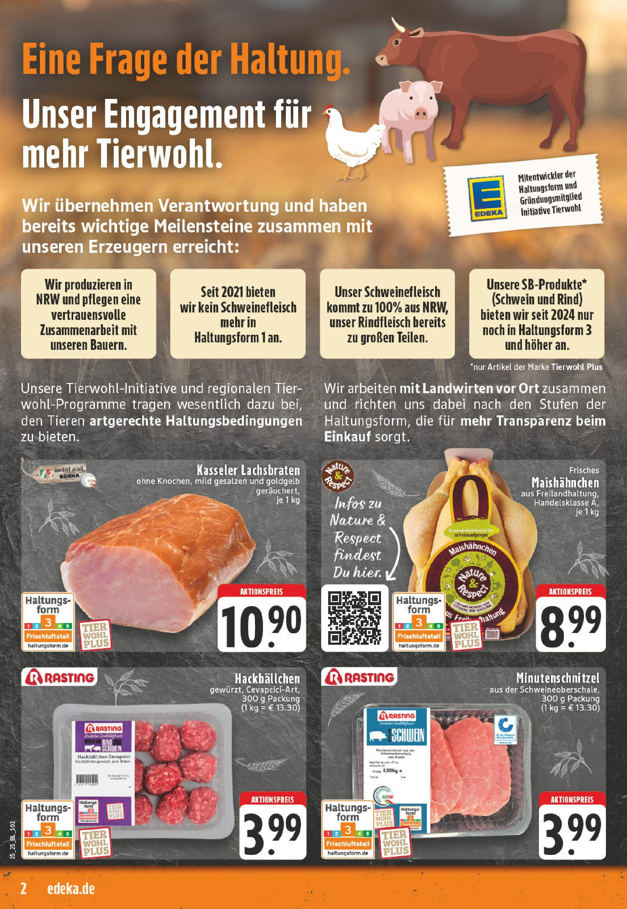 Edeka prospekt Monheim Am Rhein	 (ab 15.06.2025) » Angebote Online | Seite: 2 | Produkte: Cevapcici, Schweinefleisch, Rindfleisch