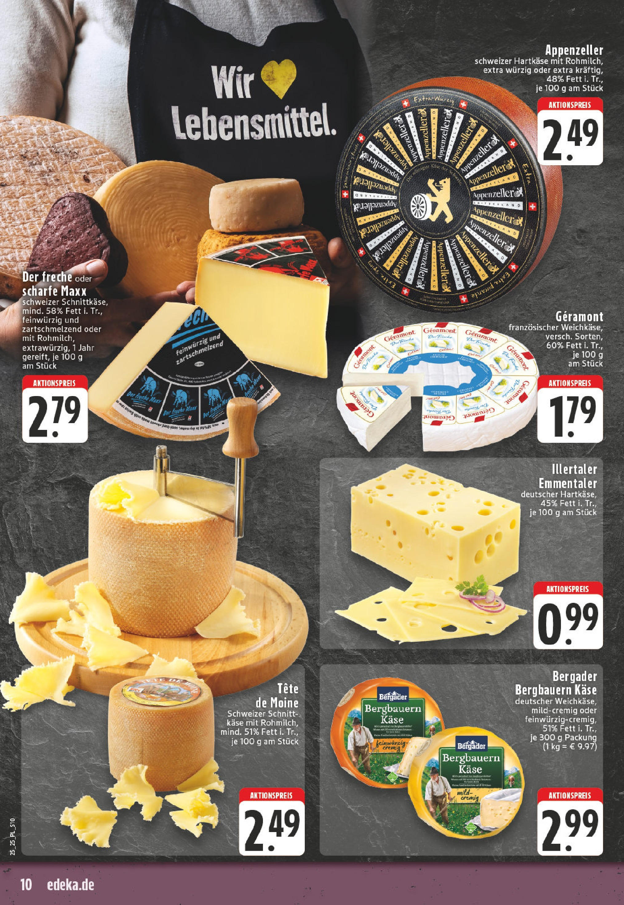 Edeka prospekt Wickede	 (ab 15.06.2025) » Angebote Online | Seite: 10 | Produkte: Geramont, Käse