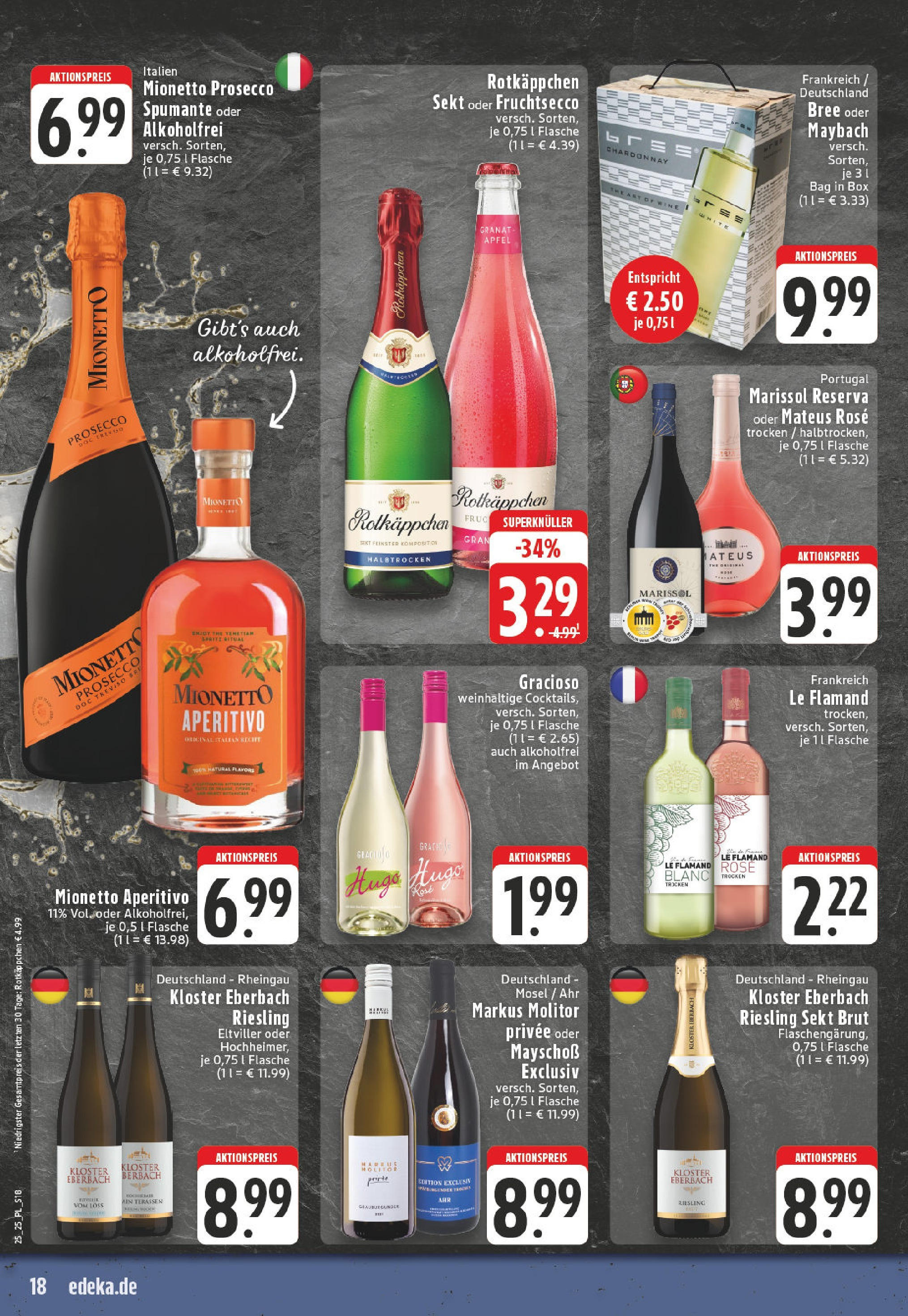 Edeka prospekt Wickede	 (ab 15.06.2025) » Angebote Online | Seite: 18 | Produkte: Äpfel, Prosecco, Rotkäppchen, Hugo