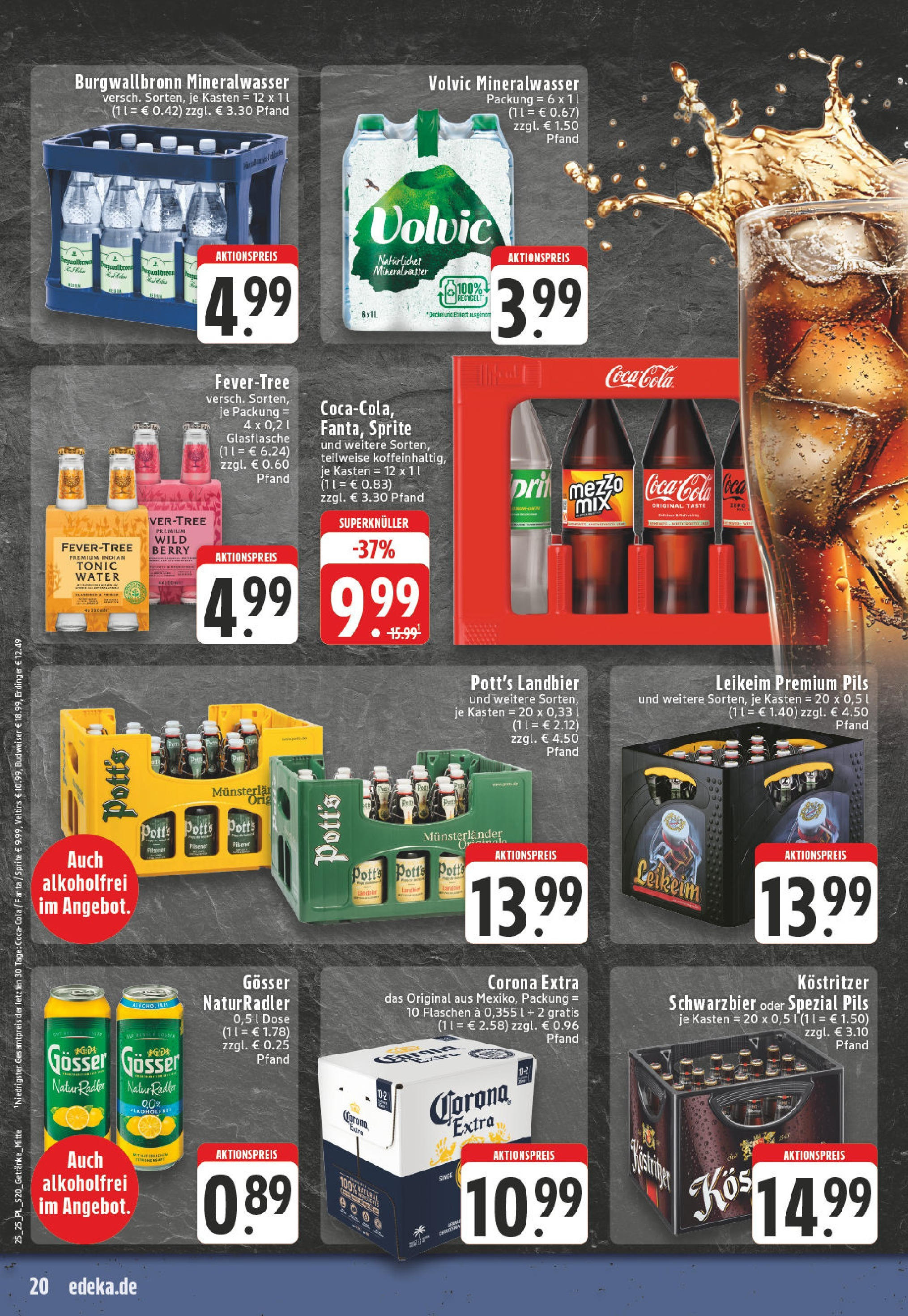 Edeka prospekt Wickede	 (ab 15.06.2025) » Angebote Online | Seite: 20 | Produkte: Coca cola, Sprite, Cola, Veltins