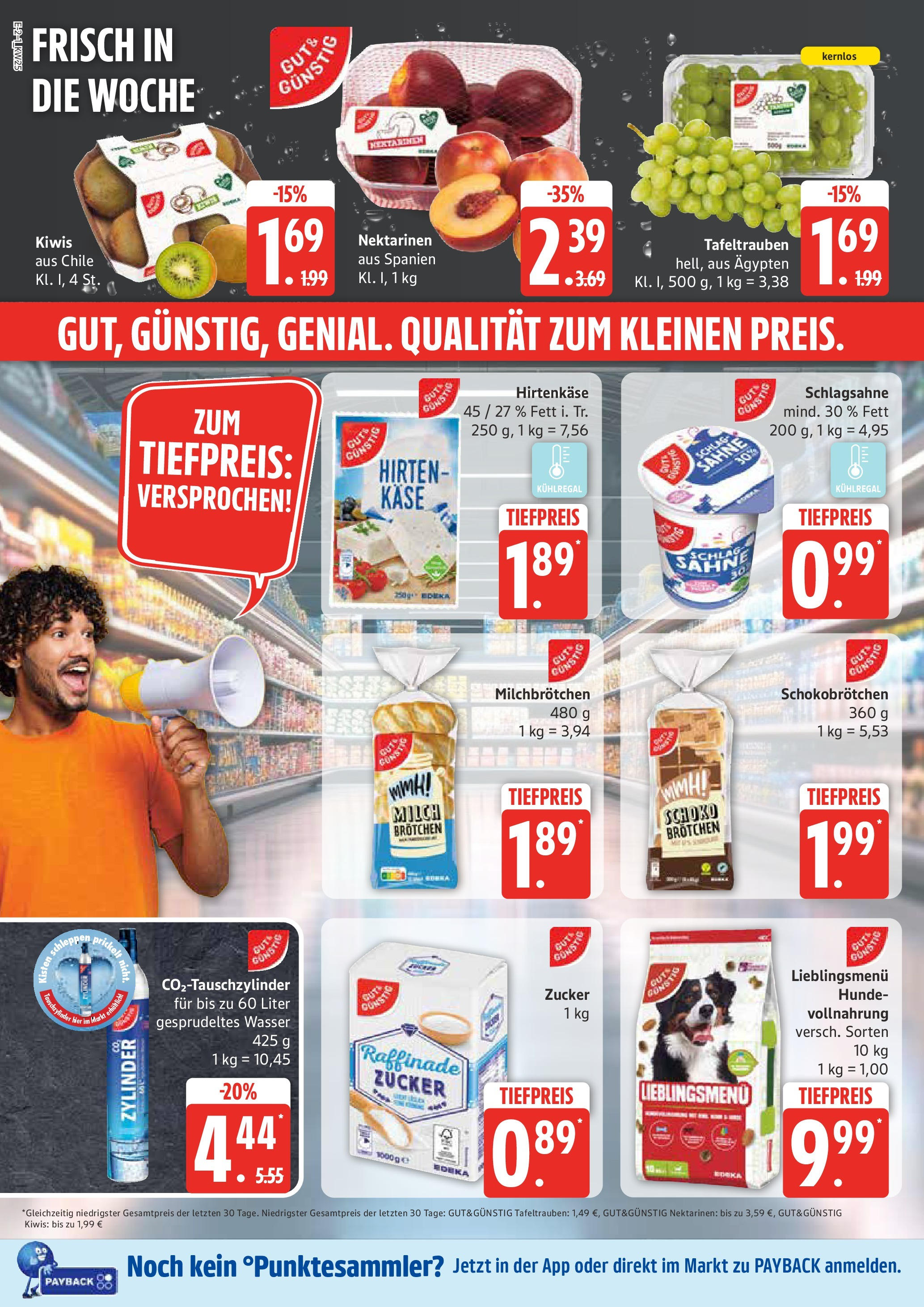 Edeka prospekt Neu Wulmstorf	 (ab 15.06.2025) » Angebote Online | Seite: 2 | Produkte: Milch, Nektarinen, Käse, Kiwi