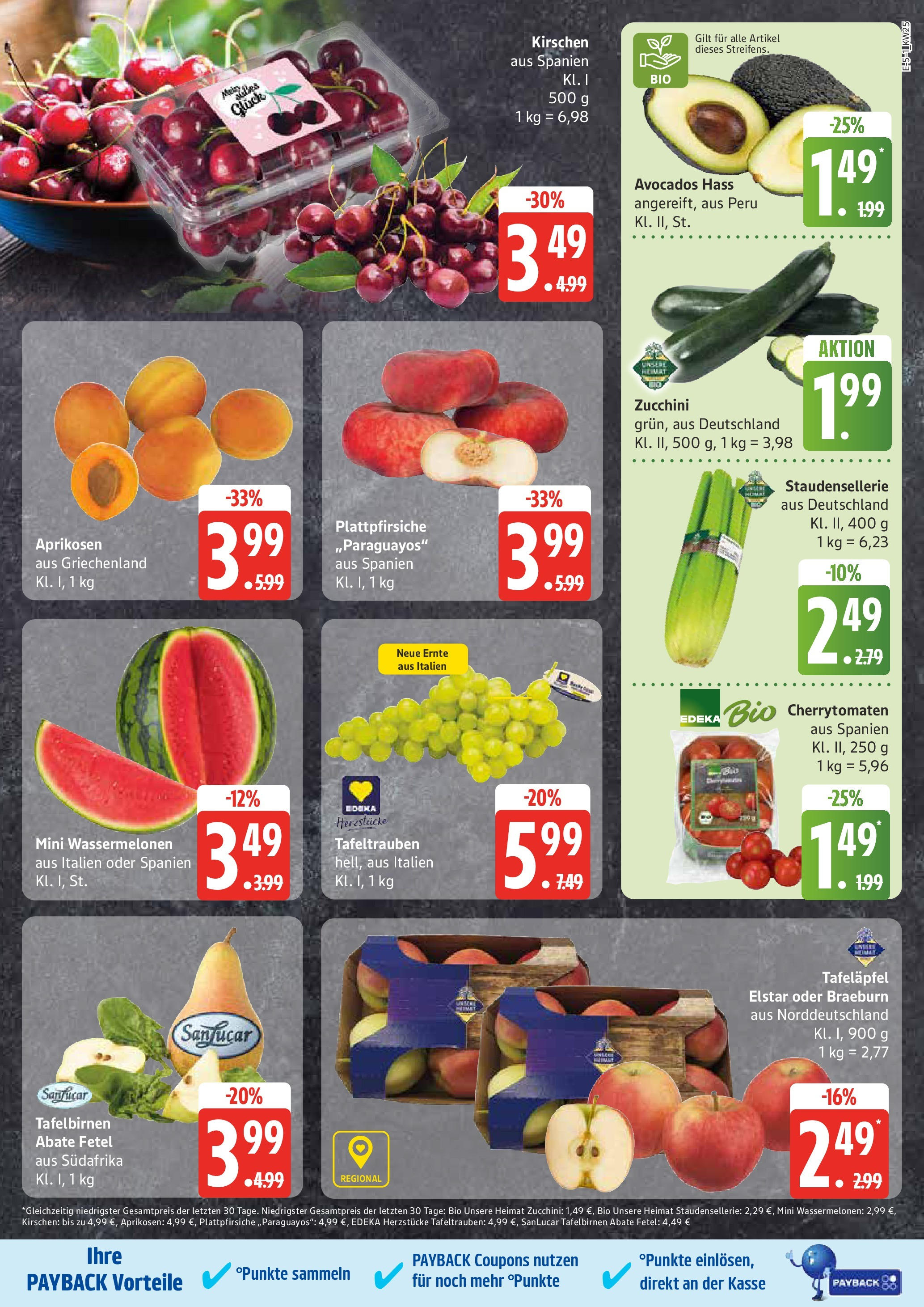 Edeka prospekt Neu Wulmstorf	 (ab 15.06.2025) » Angebote Online | Seite: 5 | Produkte: Kirschen, Avocado, Zucchini