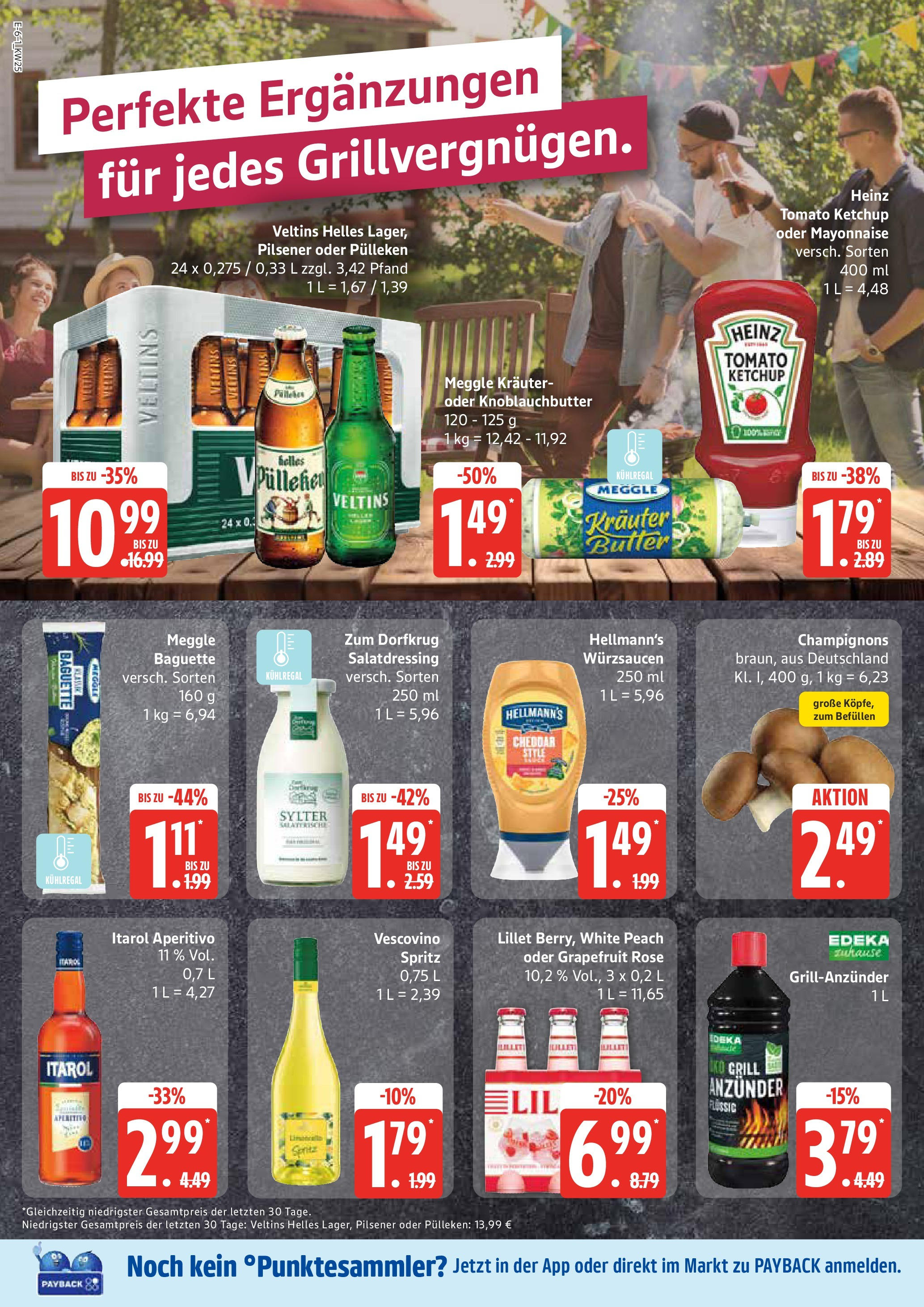 Edeka prospekt Neu Wulmstorf	 (ab 15.06.2025) » Angebote Online | Seite: 6 | Produkte: Butter, Champignons, Mayonnaise, Ketchup