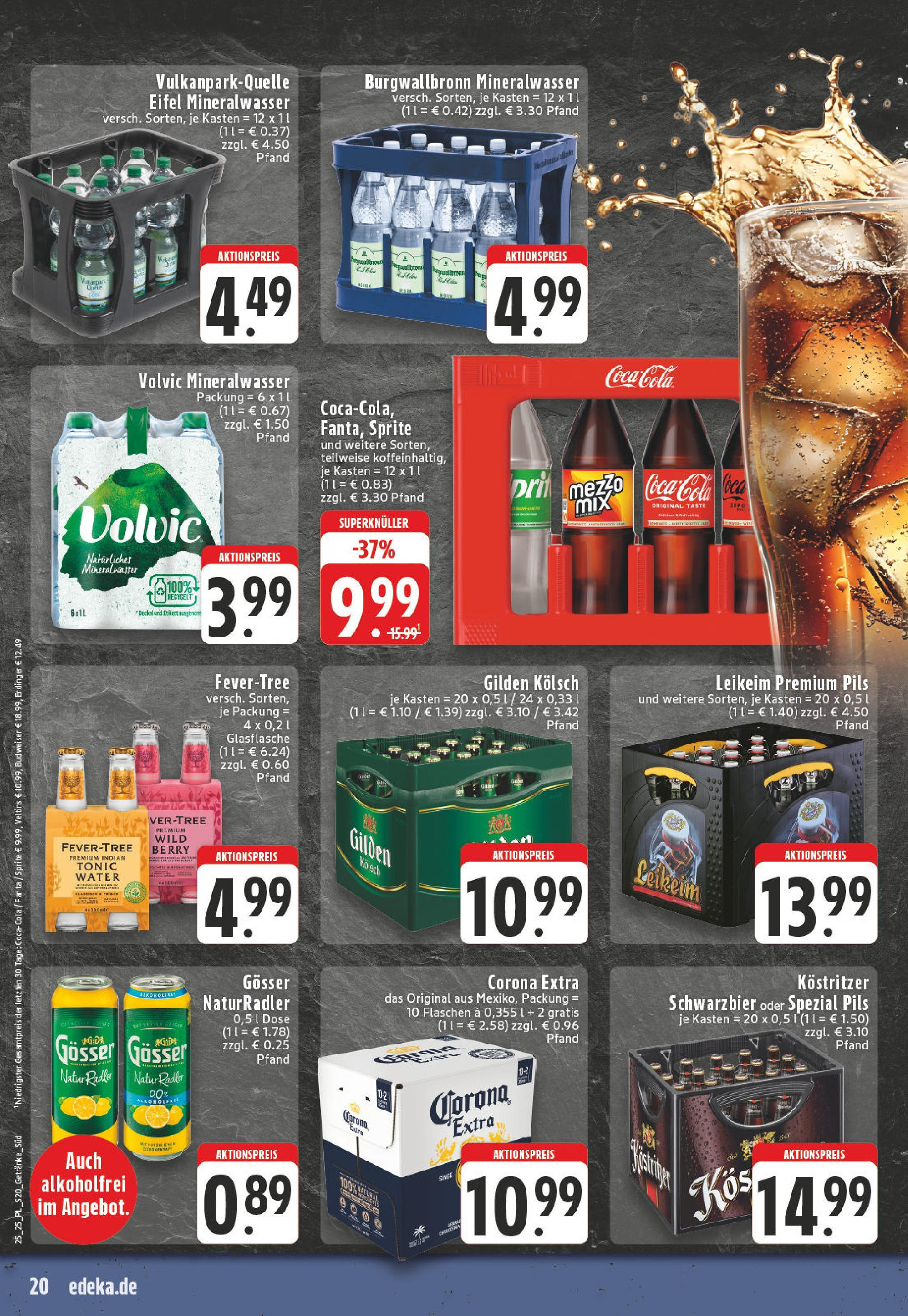 Edeka prospekt Bornheim	 (ab 15.06.2025) » Angebote Online | Seite: 20 | Produkte: Fanta, Erdinger, Pils, Volvic