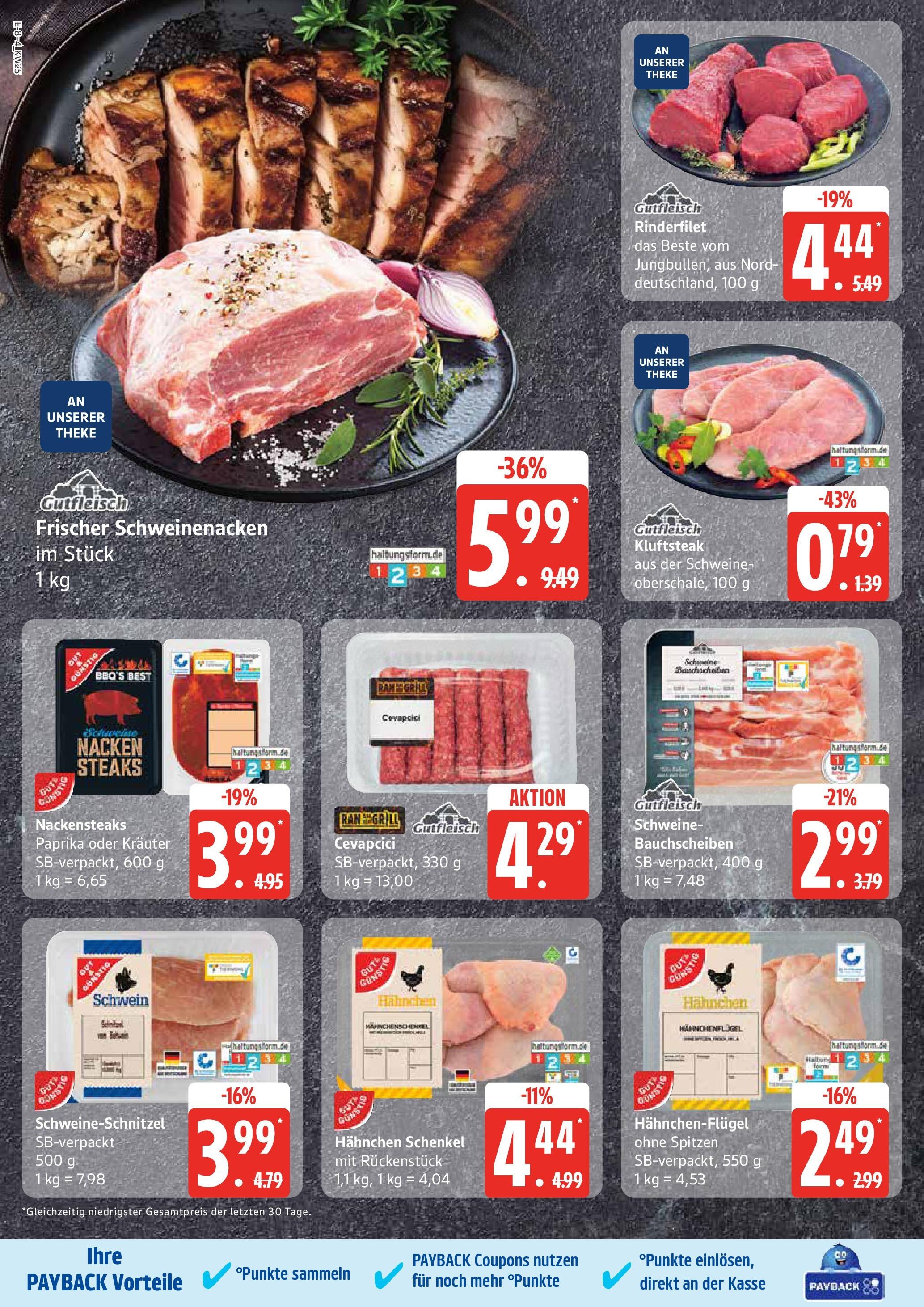 Marktkauf - Marktkauf: Wochenangebote (ab 15.06.2025) » Angebote online | Seite: 8 | Produkte: Nackensteaks, Theke, Rinderfilet, Cevapcici