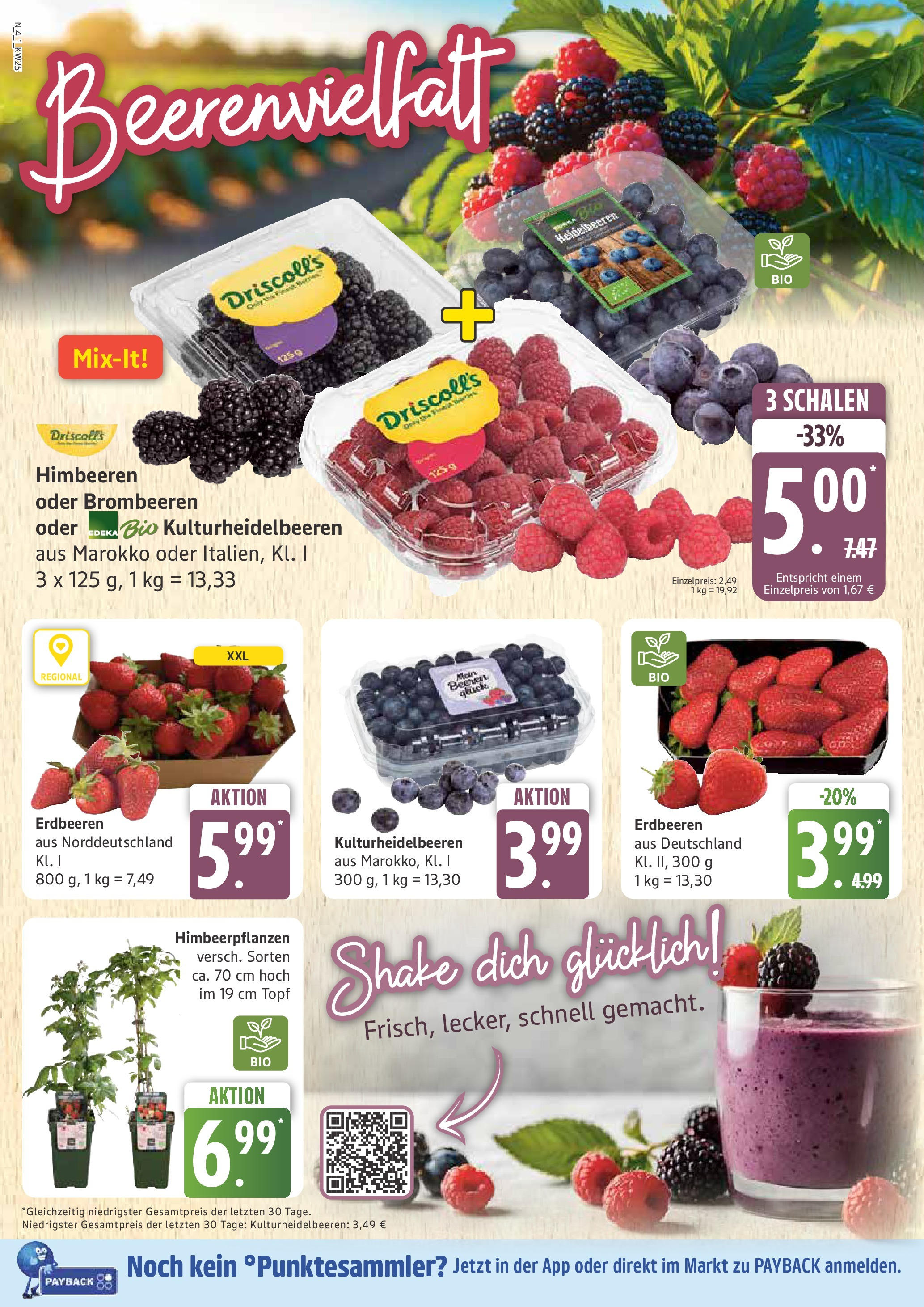 Marktkauf - Marktkauf: Wochenangebote (ab 15.06.2025) » Angebote online | Seite: 4 | Produkte: Himbeeren, Heidelbeeren, Erdbeeren