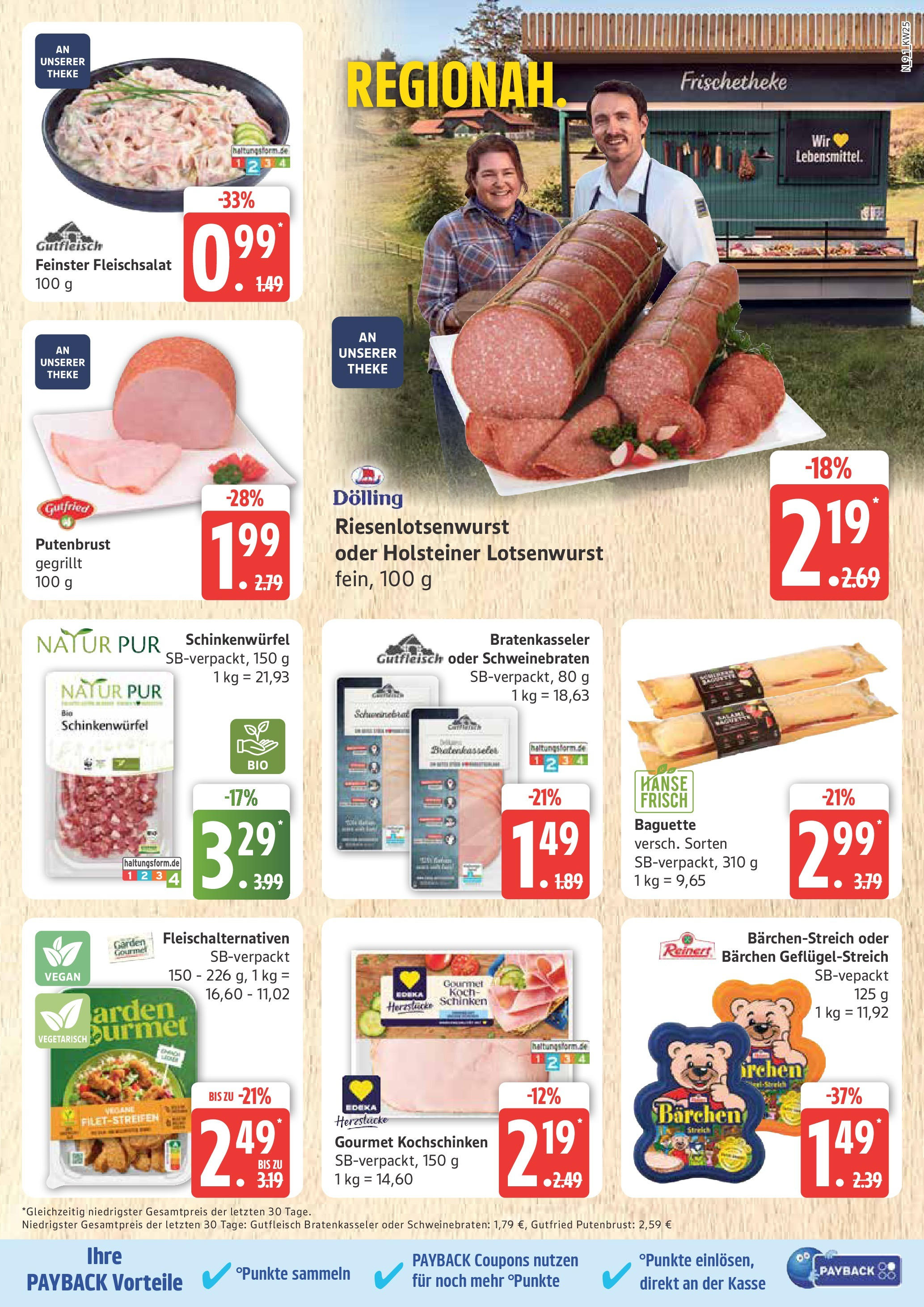 Marktkauf - Marktkauf: Wochenangebote (ab 15.06.2025) » Angebote online | Seite: 9 | Produkte: Theke, Baguette, Schinken