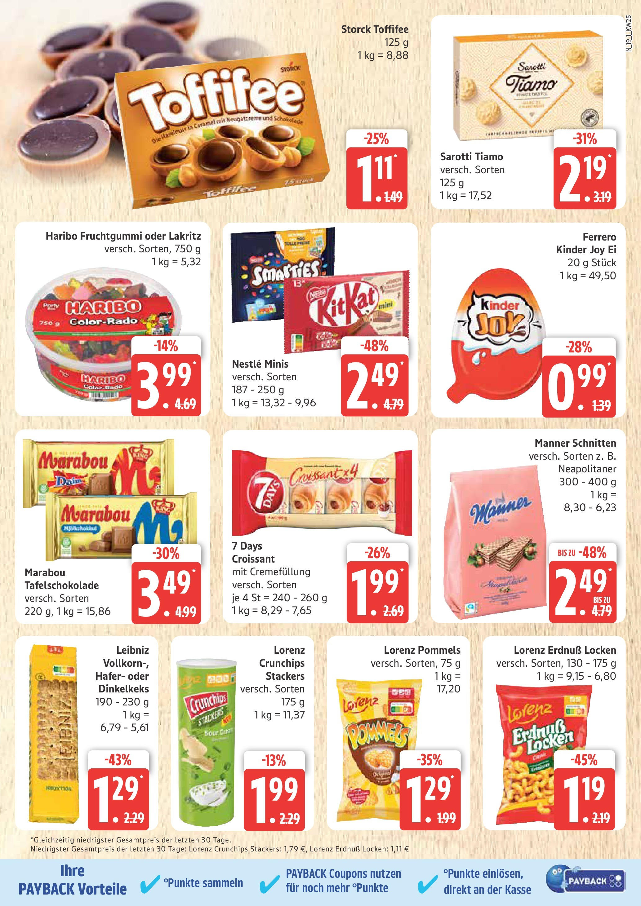 Marktkauf - Marktkauf: Wochenangebote (ab 15.06.2025) » Angebote online | Seite: 19 | Produkte: Schokolade, Smarties, Croissant, Chips